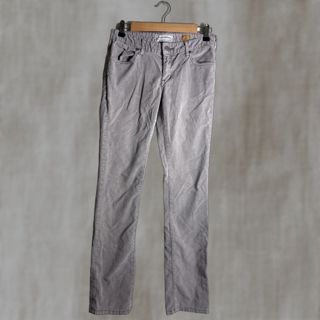 Vintage VINTAGE Pilcro and The Letterpress Women’s Gray Corduroy Pants Slim Regular 27x32 Gray Chino Skinny Women Size 27" / US 4 / IT 40 - 1 Thumbnail