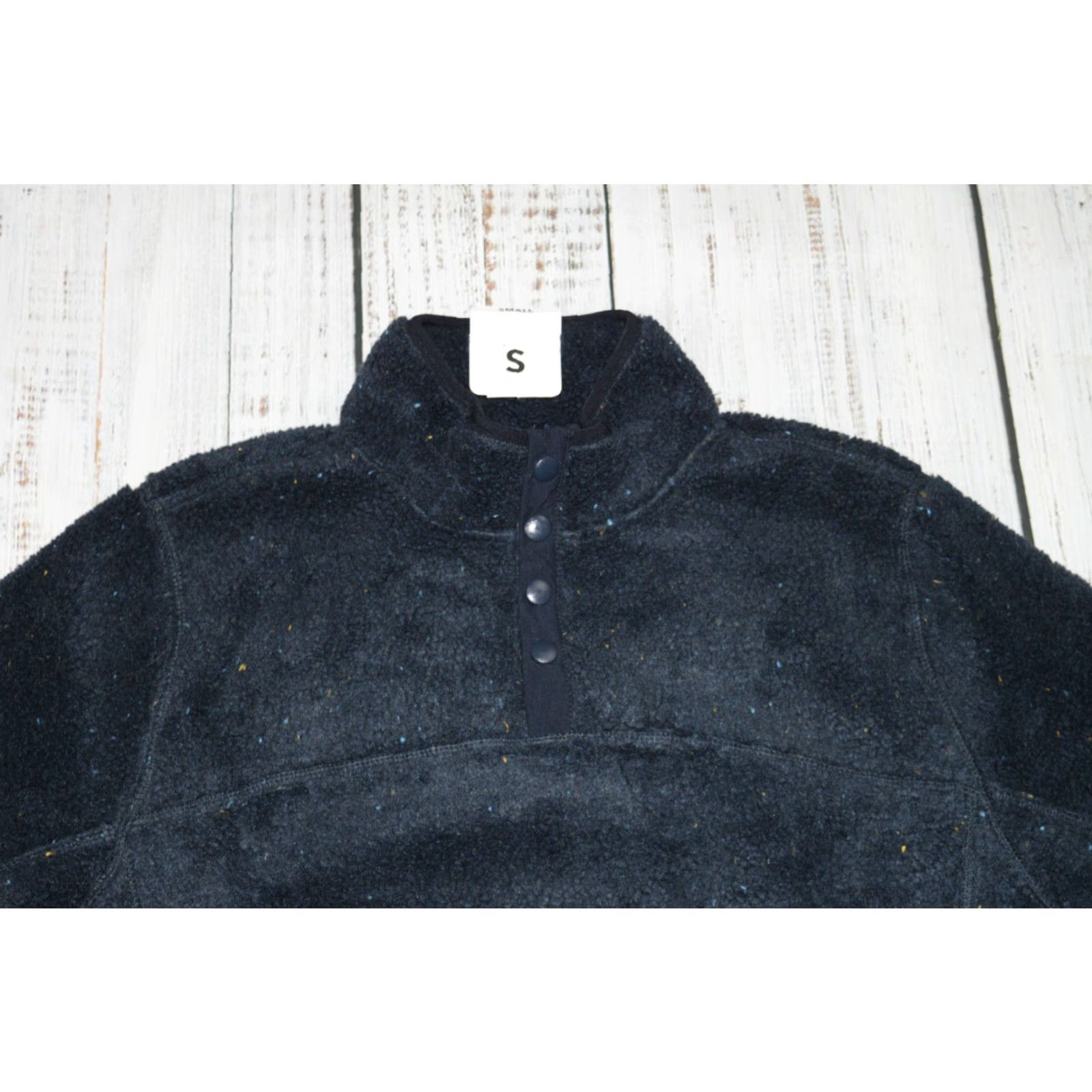 Vintage NWT MENS Members Mark Alpine Sherpa Speckled Black Fleece Deep Pile Small SZ S Shirt Pullover 1/4 Zip Modern Golf Mens Blue | VINTAGE? no Size US S / EU 44-46 / 1 - 2 Thumbnail