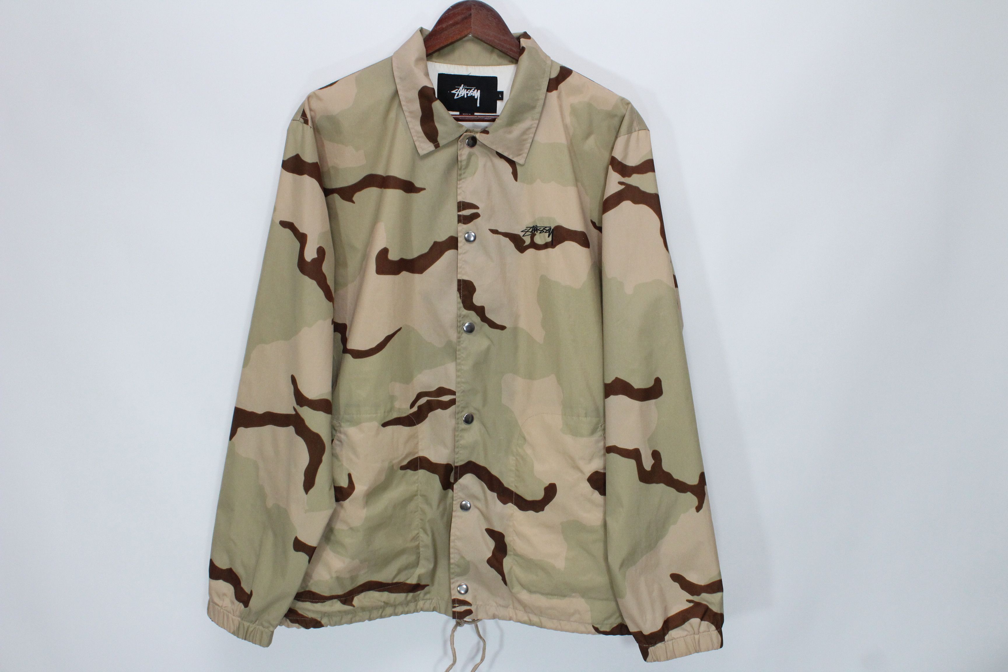 Stussy Stussy Coach Jacket Camo Size L Size US L / EU 52-54 / 3 - 6 Thumbnail