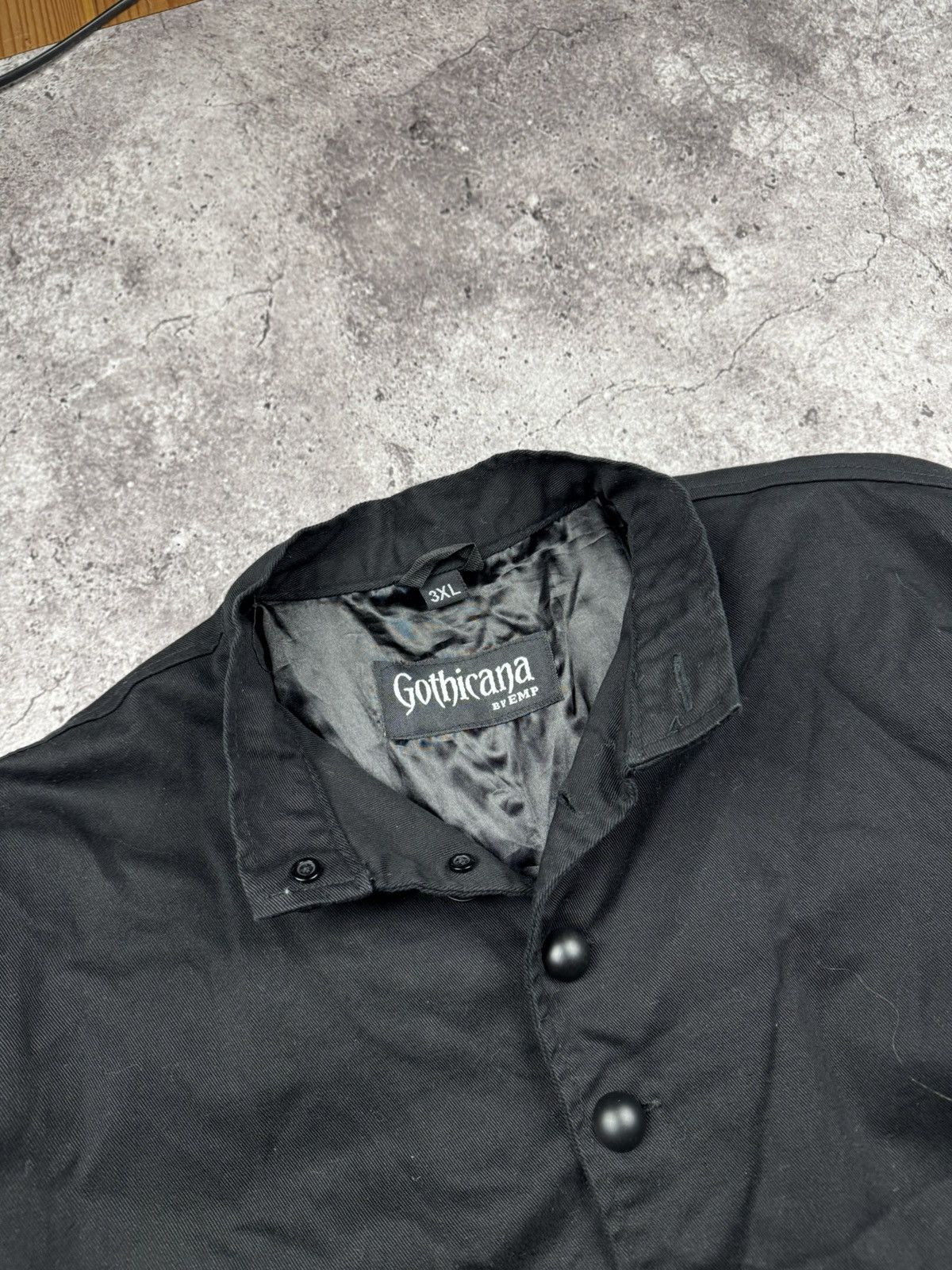 Japanese Brand Vintage Y2k Avant Garde Gothicana Black Punk Chain Jacket Size US XXL / EU 58 / 5 - 3 Thumbnail