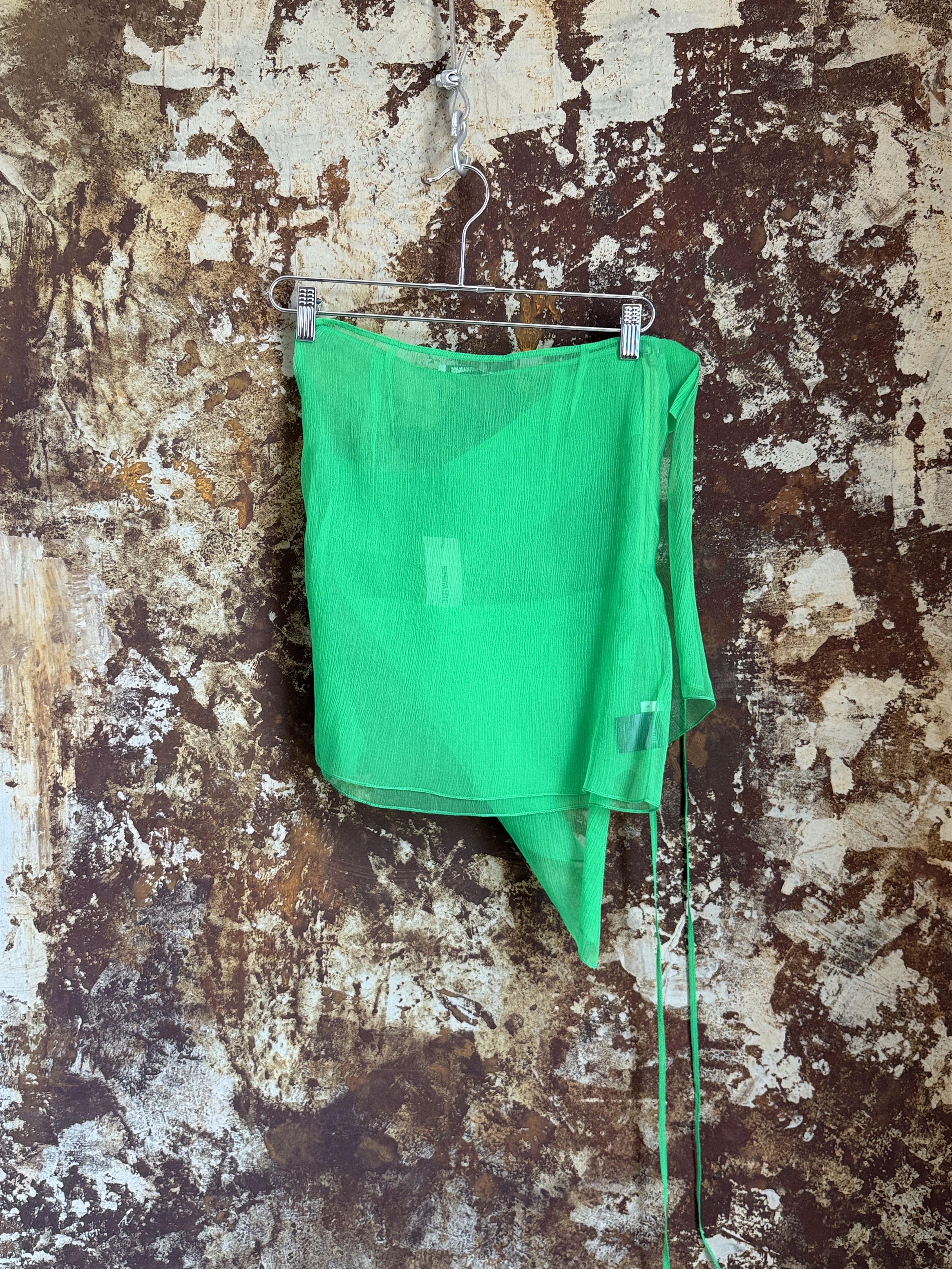 Other $530 SUPRIYA LELE SILK WRAP MINI SKIRT Size 27" / US 4 / IT 40 - 6 Thumbnail