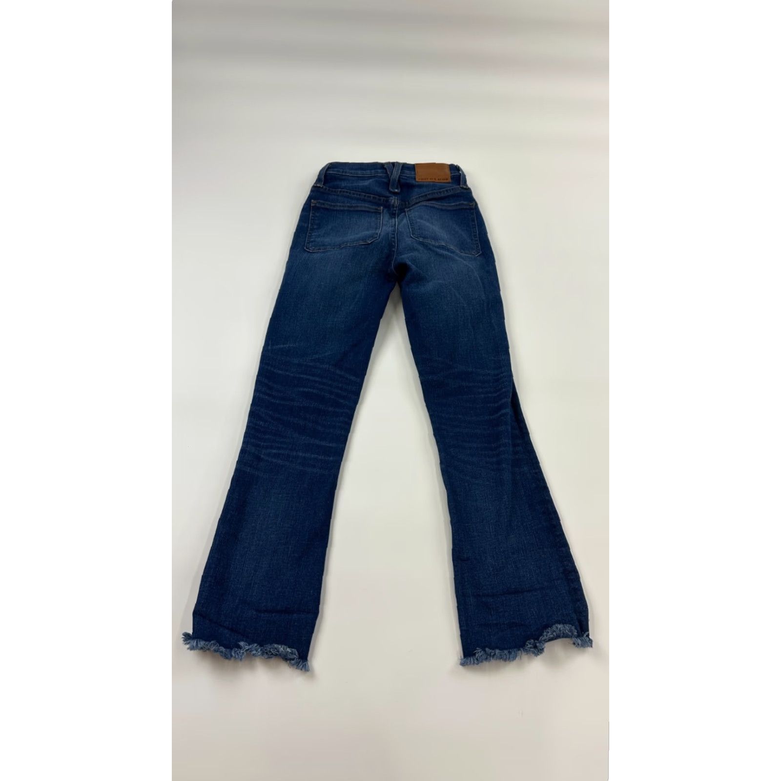 J.Crew Point Sur Jeans Womens 23 Blue Denim Stretch Distressed Frayed Hem High-Rise Regular Fit Size 40" / US 18 - 2 Thumbnail