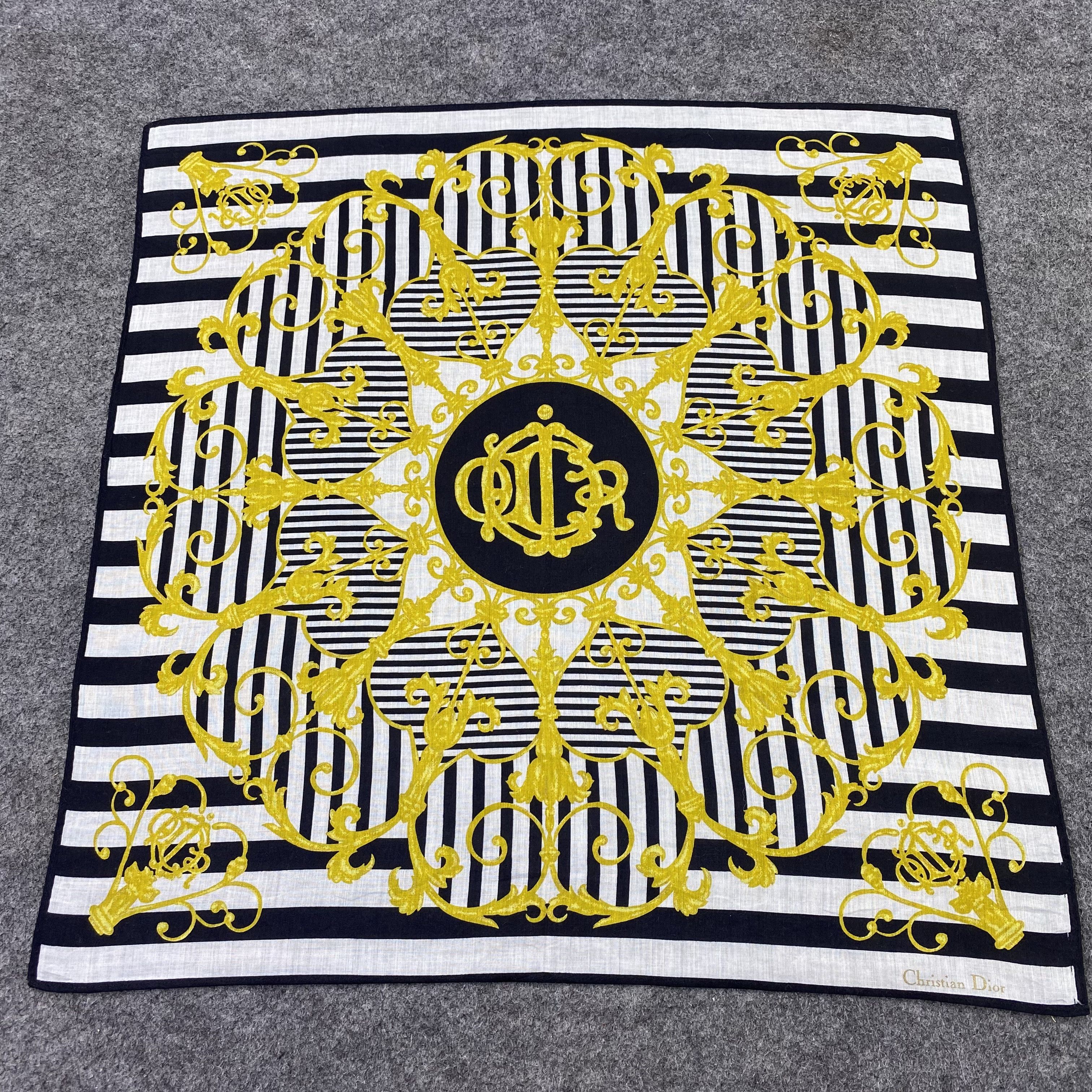 Designer Christian Dior Handkerchief / Bandana / Neckerchief-B1255 Size ONE SIZE - 3 Thumbnail