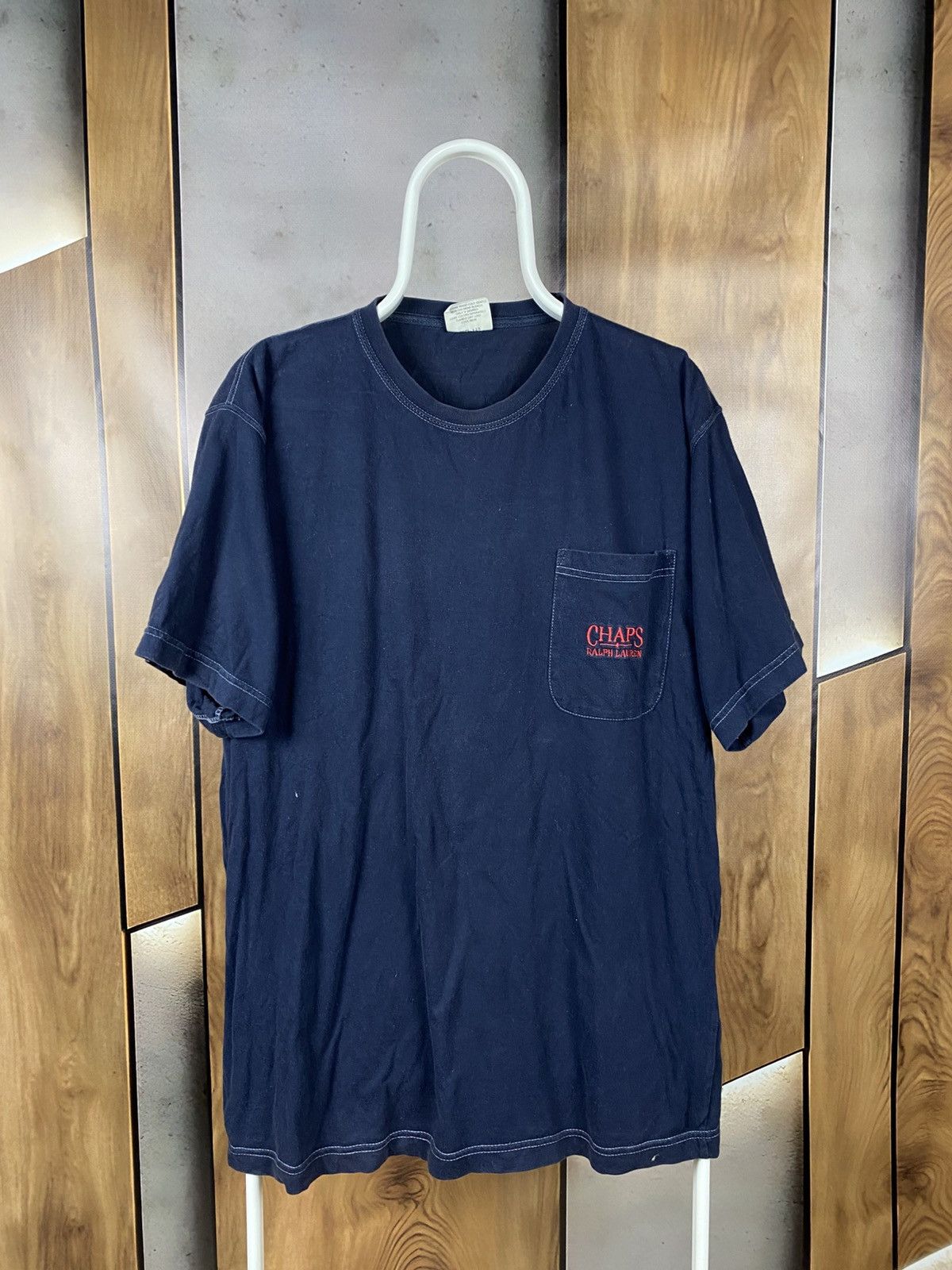 Chaps Ralph Lauren 🎠Vintage 90s T-Shirt Chaps Ralph Lauren Mini Logo Tee🎠 Size US L / EU 52-54 / 3 - 1 Thumbnail
