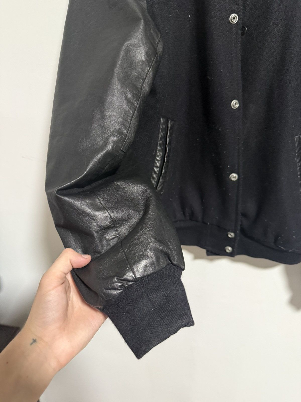 Other 90s Leather Letterman Bomber Jacket XL Los Angeles Vtg Size US XL / EU 56 / 4 - 3 Thumbnail