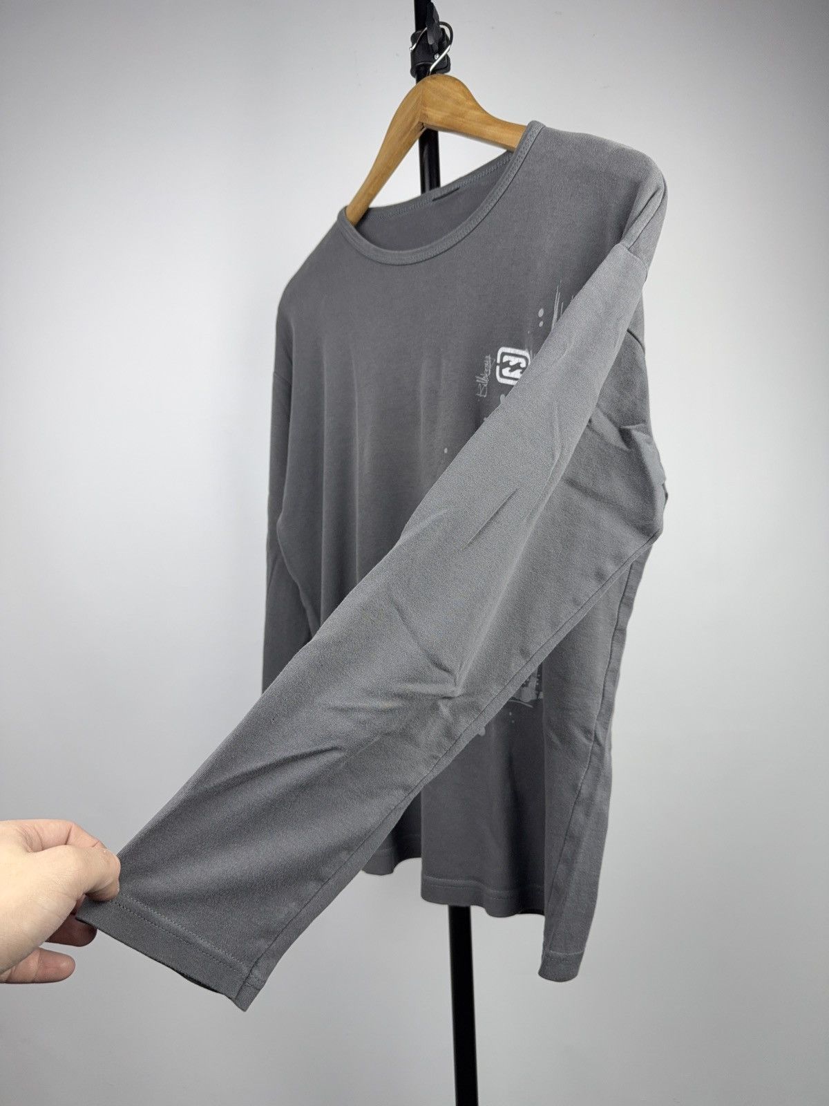 Billabong Surf Retro Billabong Grey Long Sleeve Graphic Logo T-Shirt Size US S / EU 44-46 / 1 - 4 Thumbnail