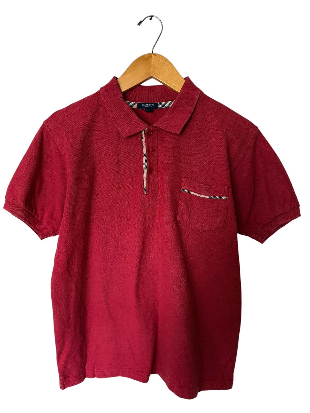 Burberry Vintage Burberry London Short Sleeve Collar Shirt Size US M / EU 48-50 / 2 - 1 Thumbnail