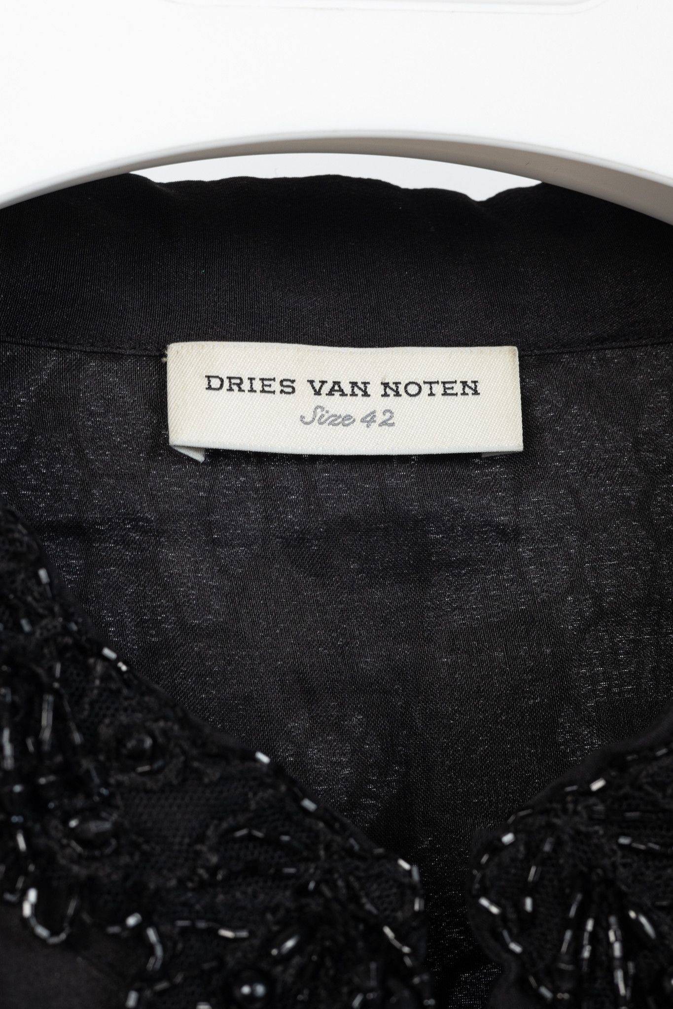Dries Van Noten Dries Van Noten Black Embroidered Silk & Lace Bomber Jacket Size S / US 4 / IT 40 - 4 Thumbnail