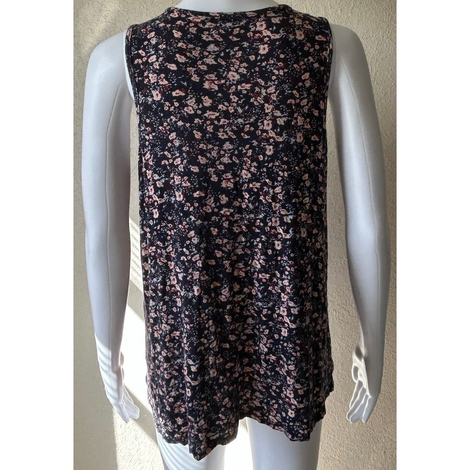 Other Maurices | Boho Peasant Floral Sleeveless Blouse | Large Size L / US 10 / IT 46 - 2 Thumbnail