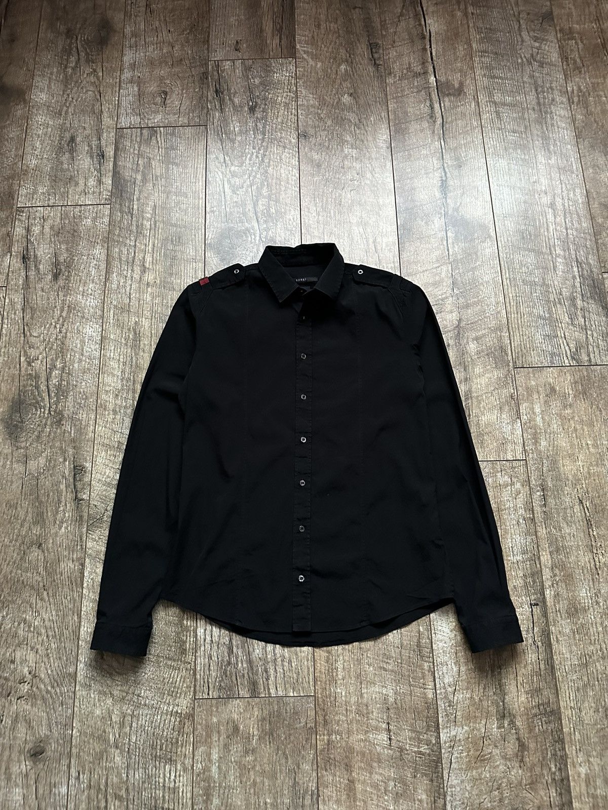 image of Gucci By Tom Ford Duke Black Shirt, Men's (Size Small)