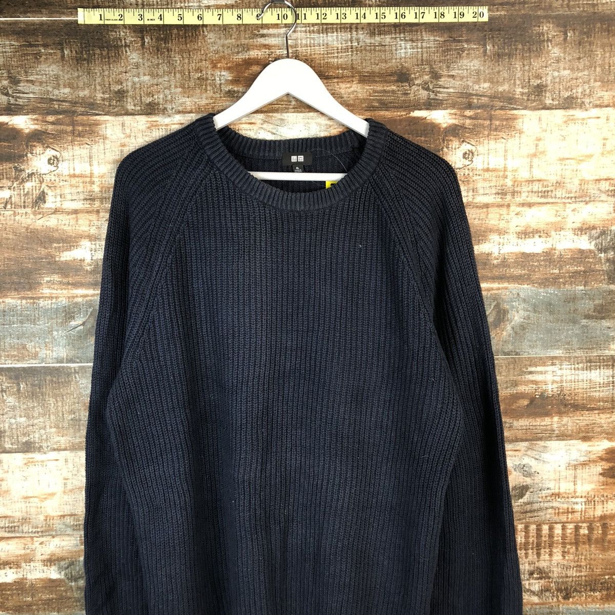 Homespun Knitwear × Japanese Brand Uniqlo japan vintage Dark Blue Knitwear #A1336 Size US XL / EU 56 / 4 - 2 Thumbnail