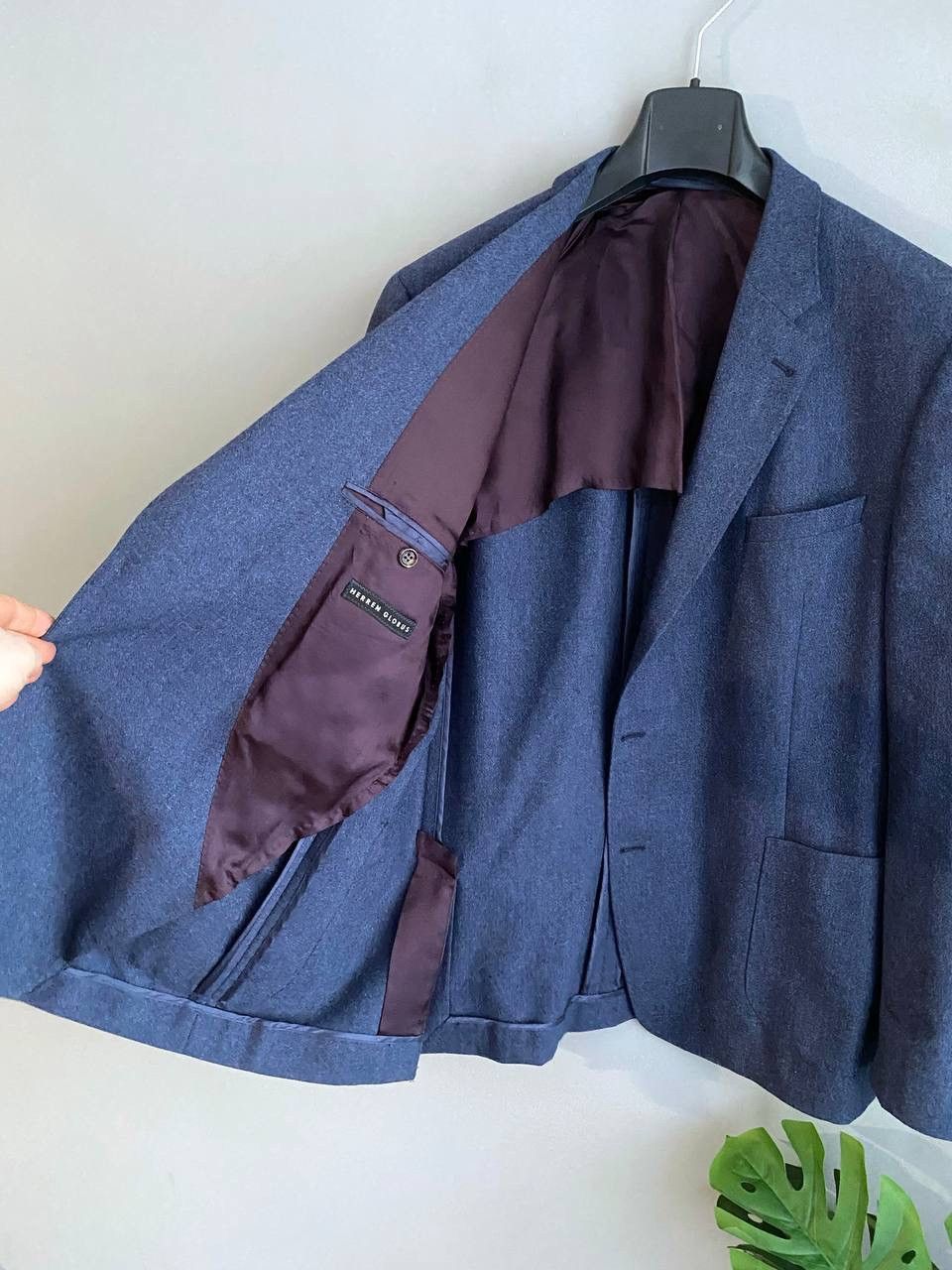 Vitale Barberis Canonico Yves Gerard x Vitale Barberis Wool/Silk Blue Blazer, Size 56 Size 54R - 10 Thumbnail