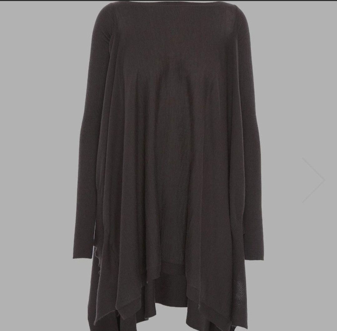 image of Rick Owens Boatneck Sweater in Taupe, Women's (Size Medium)