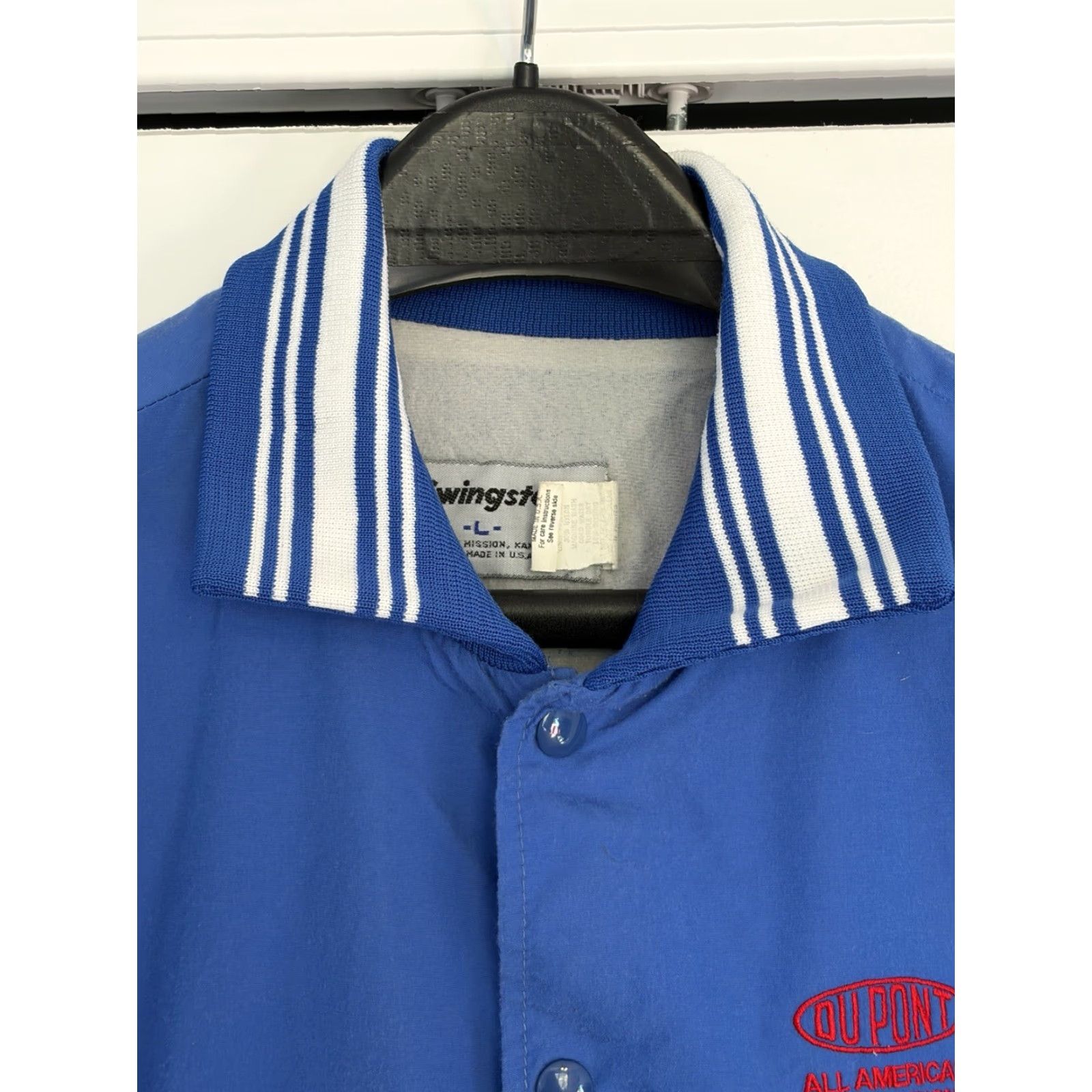 Vintage VINTAGE Swingster All American Tennis Championship Jacket Shirt? Size US L / EU 52-54 / 3 - 4 Thumbnail