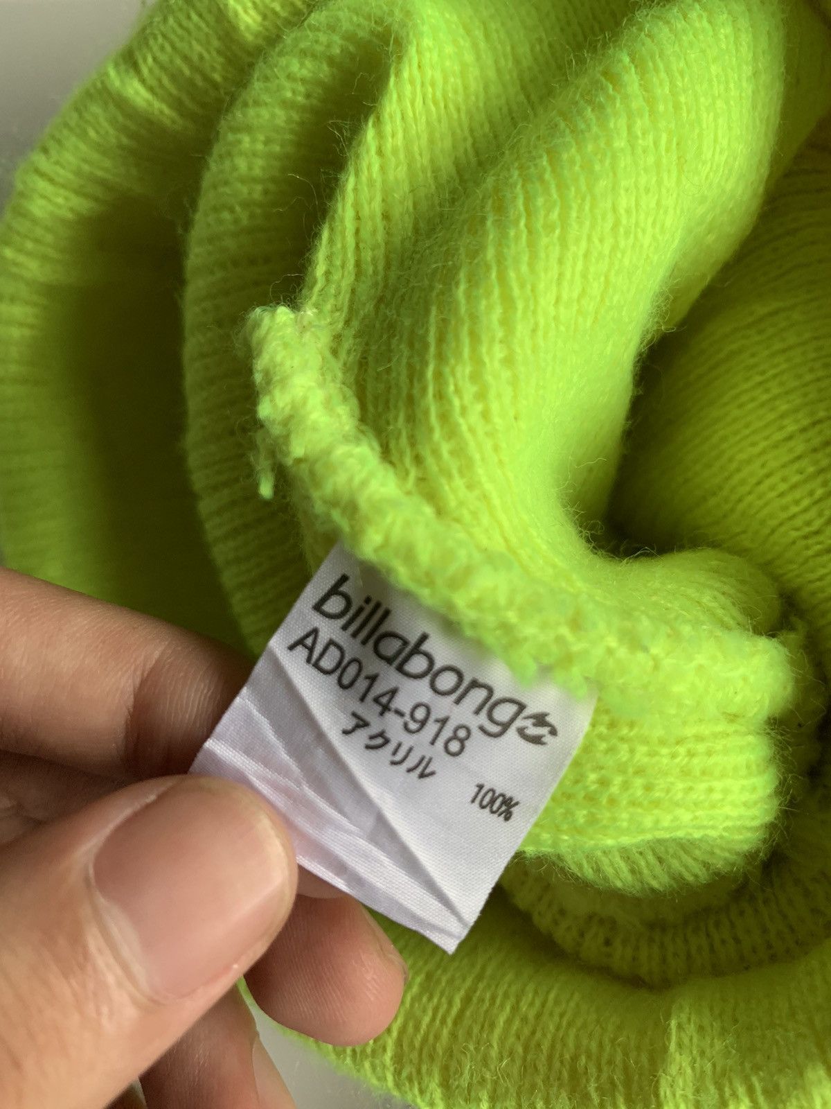 Billabong × Japanese Brand Billabong Streetwear Beanie hats with small stains Size ONE SIZE - 14 Thumbnail