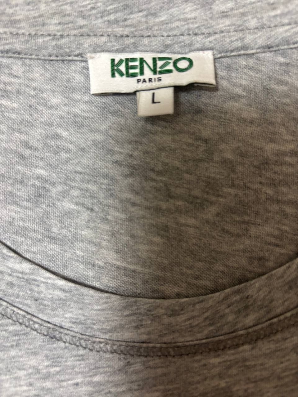 Kenzo Kenzo PARIS women's gray t-shirt with purple stripes, L Size L / US 10 / IT 46 - 5 Thumbnail