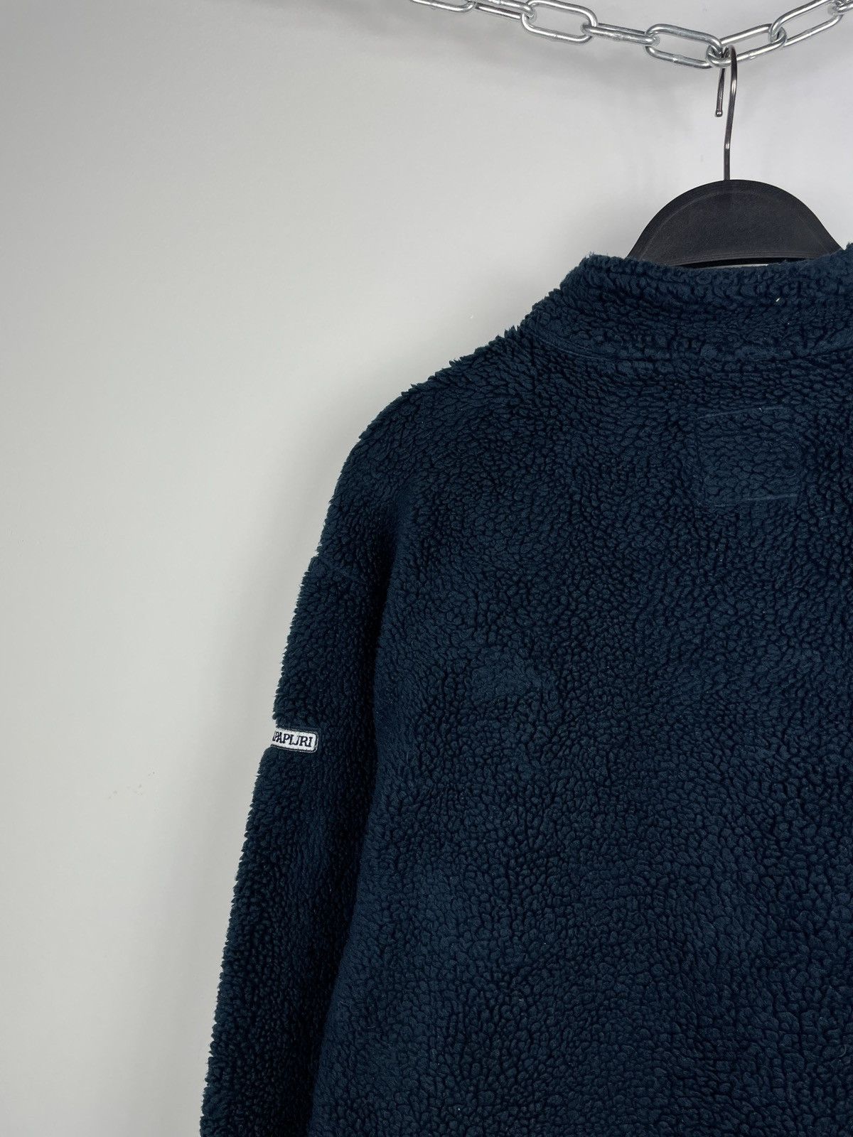 Napapijri Napapijri Fleece Sherpa Jacket 1/4 Zip Pullover Big Logo Size US L / EU 52-54 / 3 - 13 Thumbnail