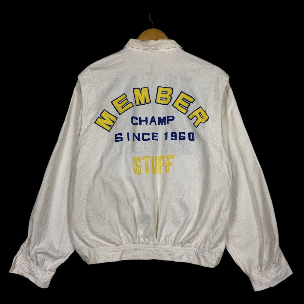 Japanese Brand Vintage 90s Member Cham Stuff Zipper Light Jacket Size US M / EU 48-50 / 2 - 1 Thumbnail
