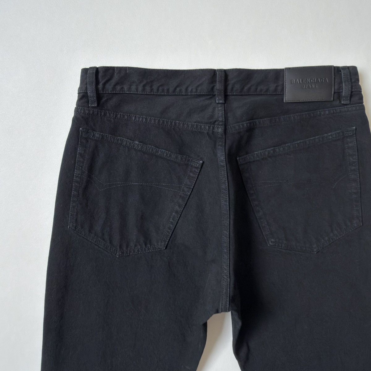 Balenciaga 2021 Washed Black Straight Leg Jeans Size US 34 / EU 50 - 16 Thumbnail