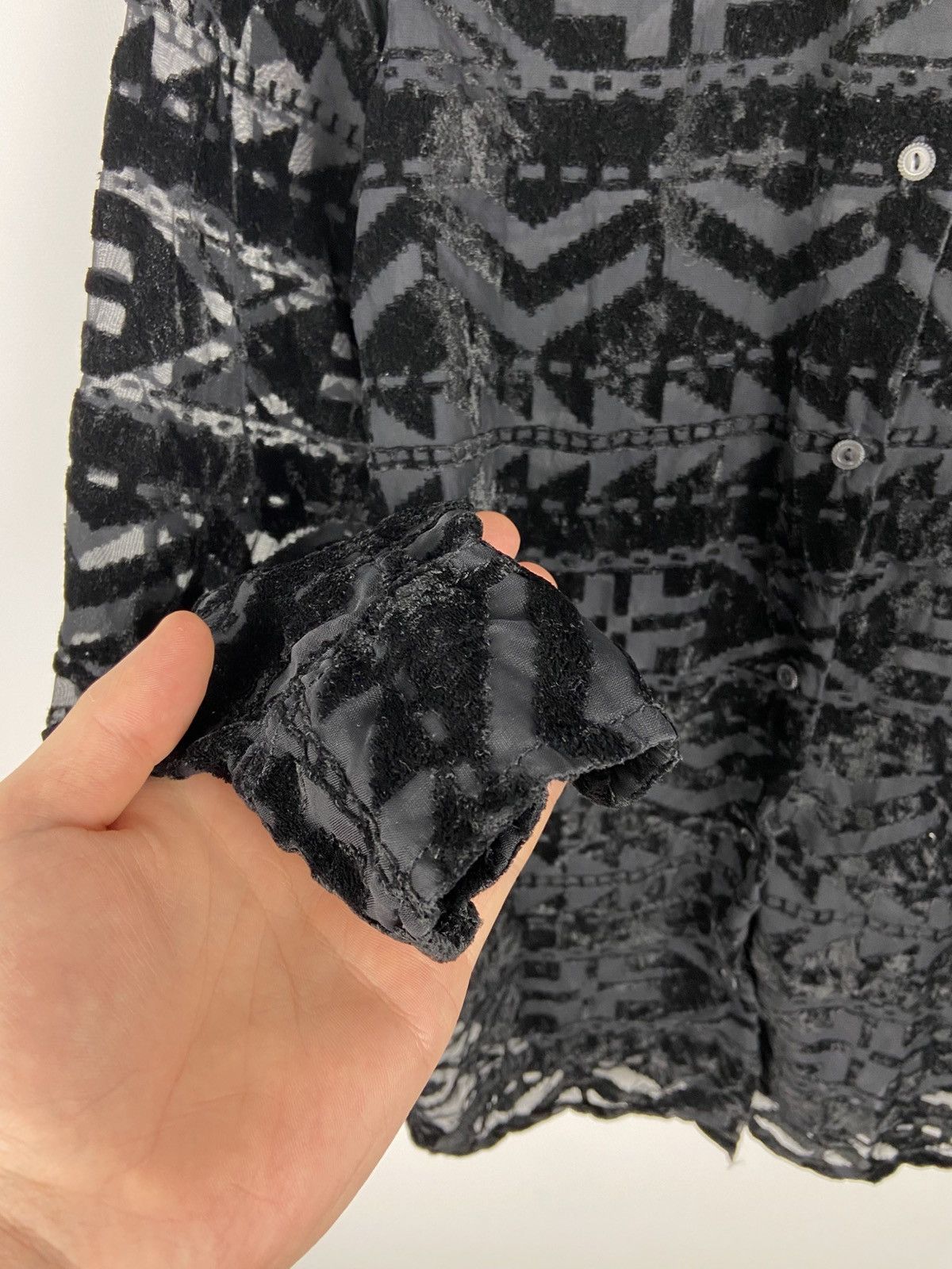 Denim & Supply Ralph Lauren Denim & Supply Ralph Lauren Burnout Aztec Women’s Shirt Size XS / US 0-2 / IT 36-38 - 11 Thumbnail