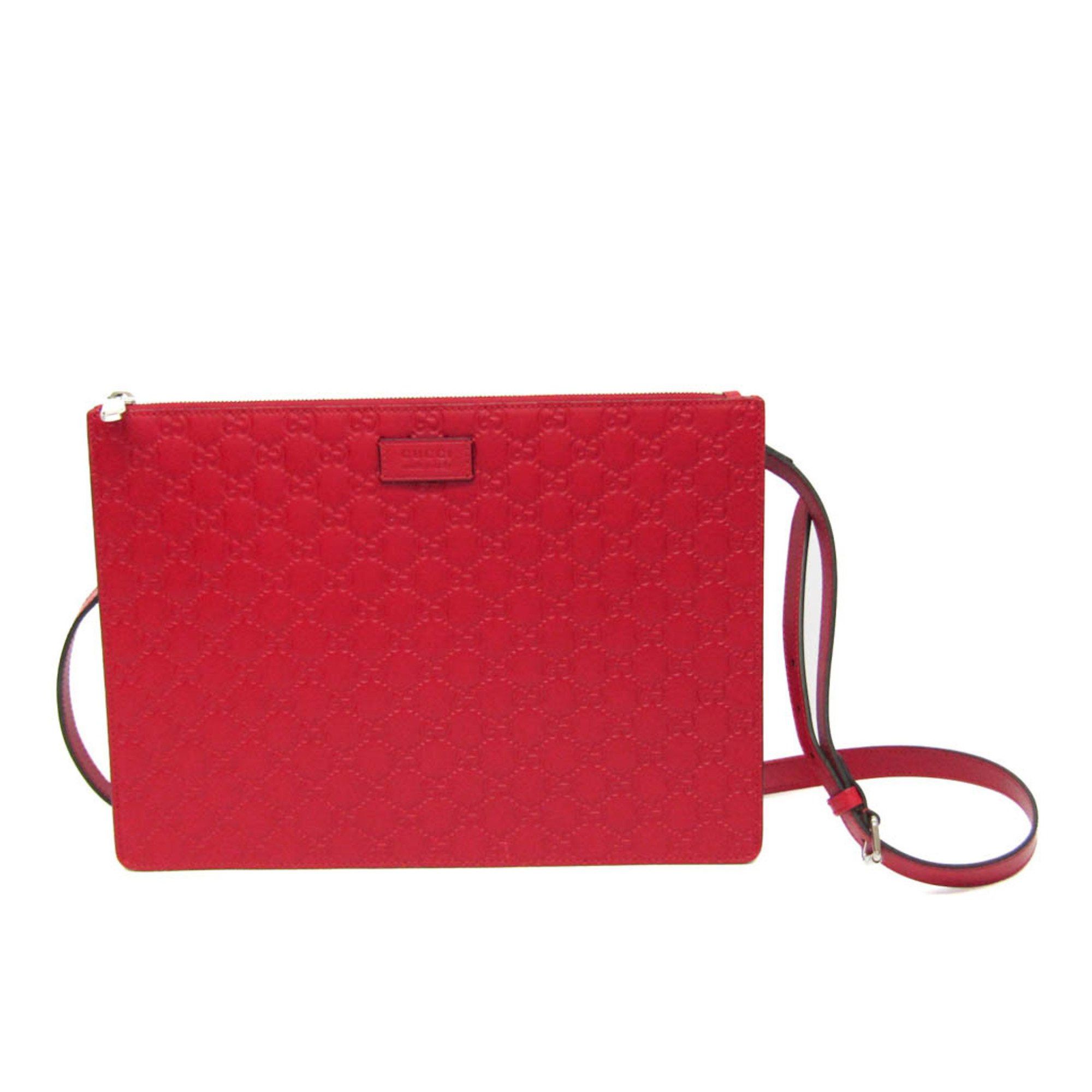Gucci ssima Red Leather Shoulder Bag (Pre-Owned) Size ONE SIZE - 1 Thumbnail