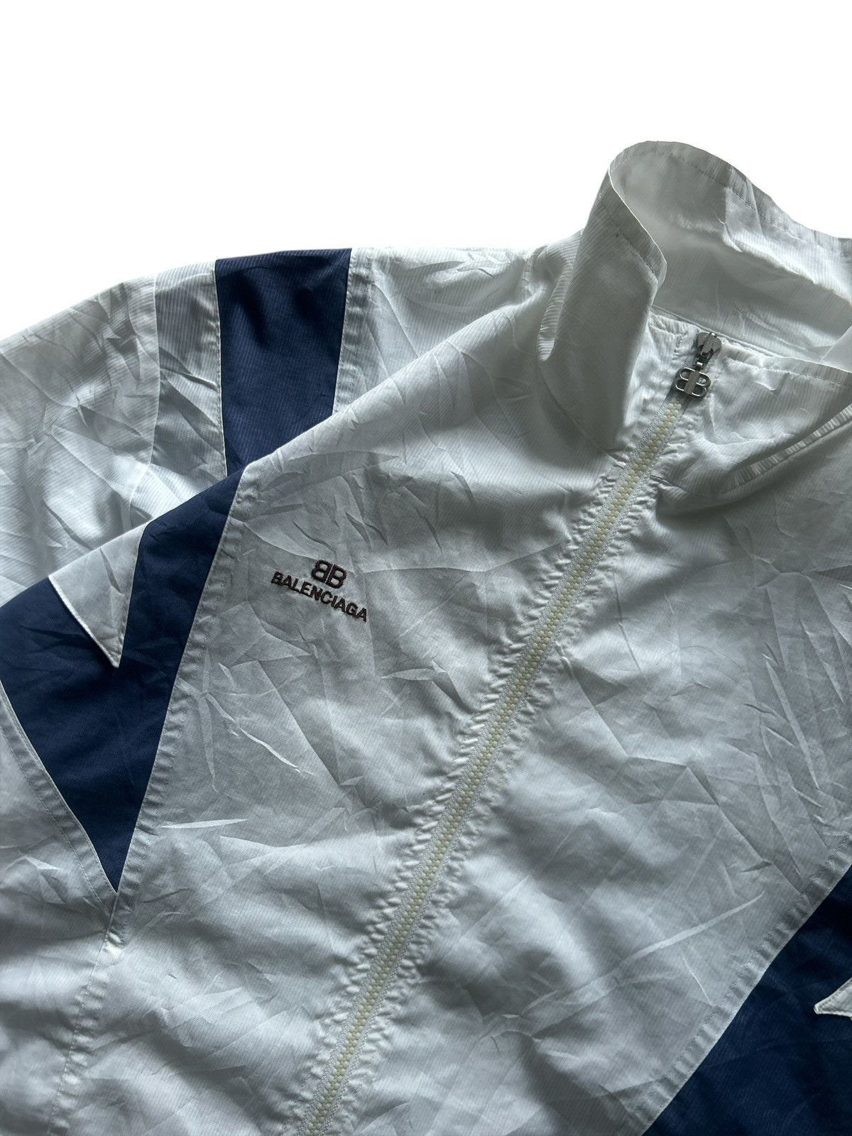 Balenciaga 💥VINTAGE Balenciaga Paris Sporty Windbreaker Jacket Size US L / EU 52-54 / 3 - 3 Thumbnail
