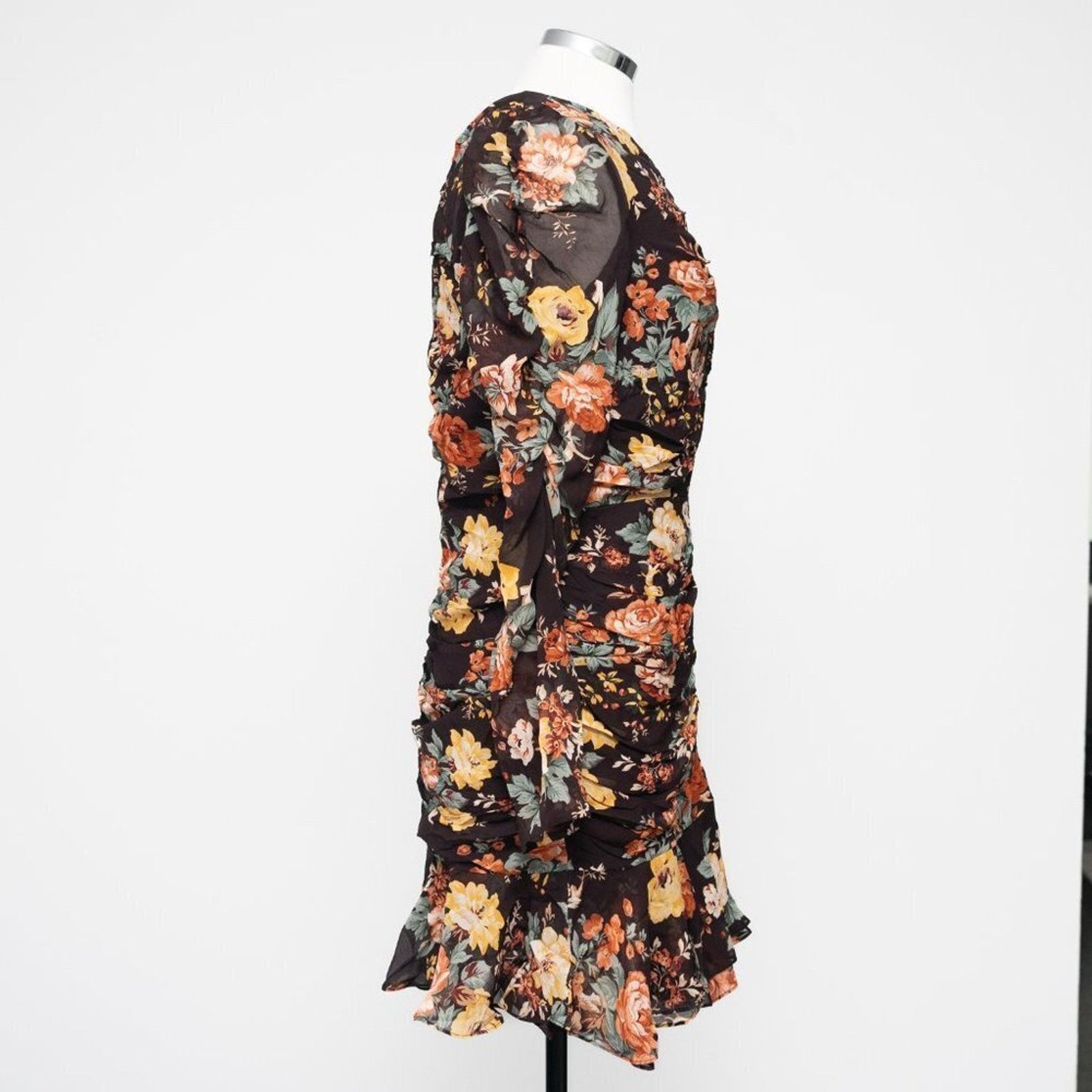 Veronica Beard Veronica Beard. Hedera Silk Floral Mini Dress. Size M / US 6-8 / IT 42-44 - 3 Thumbnail