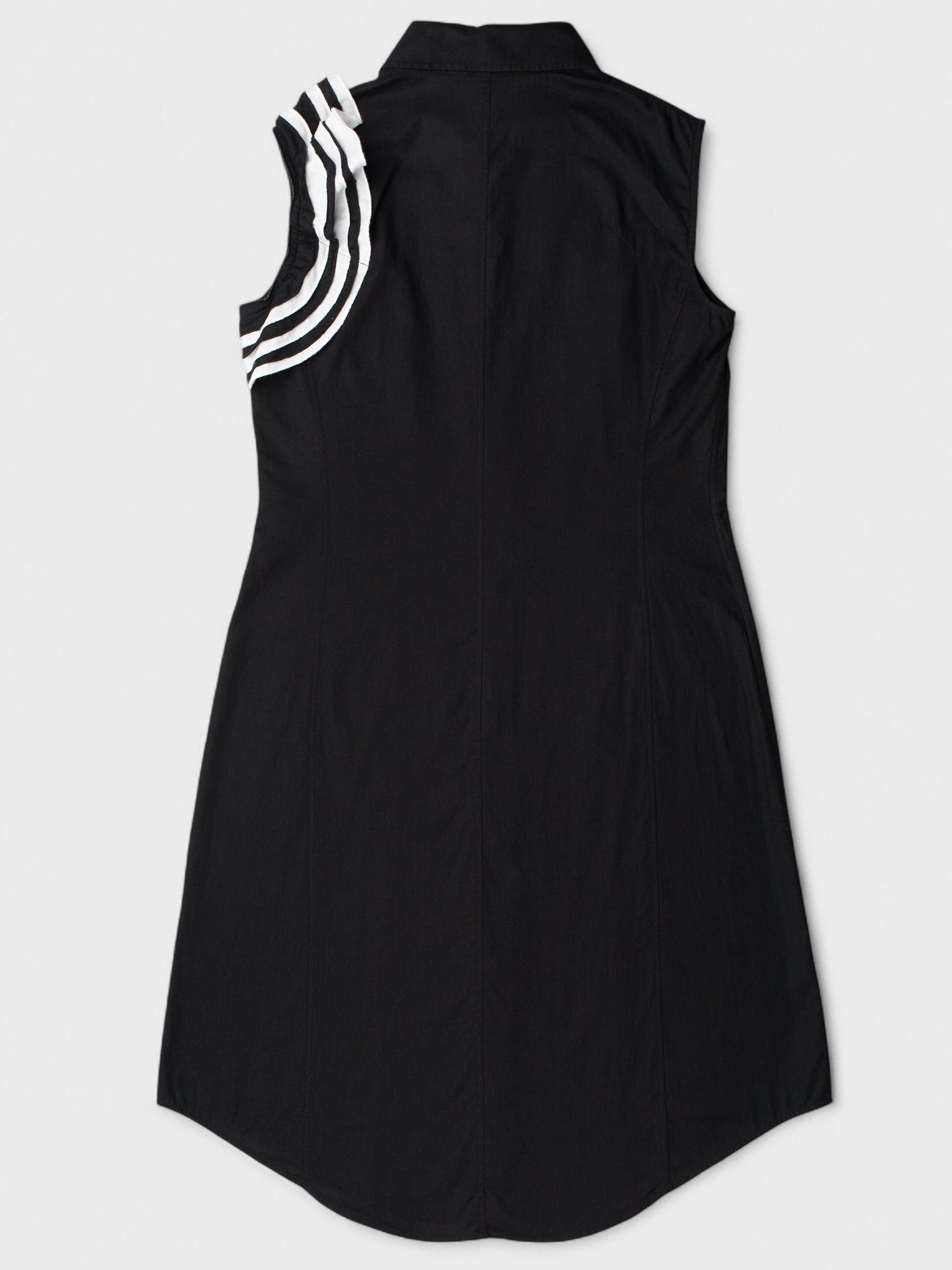 Yohji Yamamoto Y-3 SS09 button-up dress with layered ruffle shoulder detail Size M / US 6-8 / IT 42-44 - 4 Thumbnail