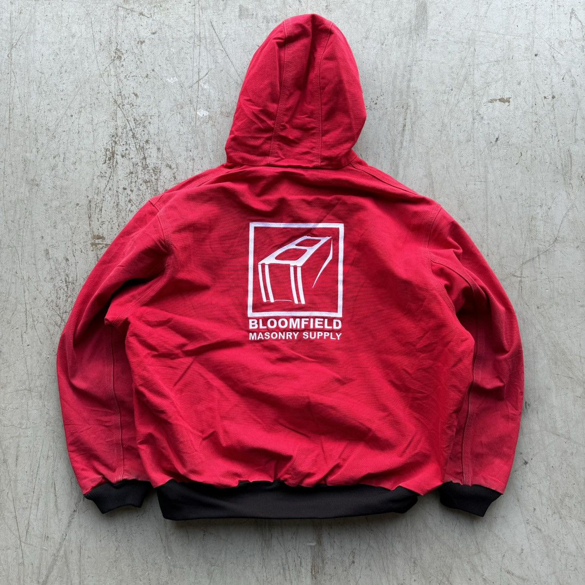 Carhartt × Vintage Vintage Carhartt Faded Hooded Crimson Red Jacket Sz XXL Size US XXL / EU 58 / 5 - 4 Thumbnail