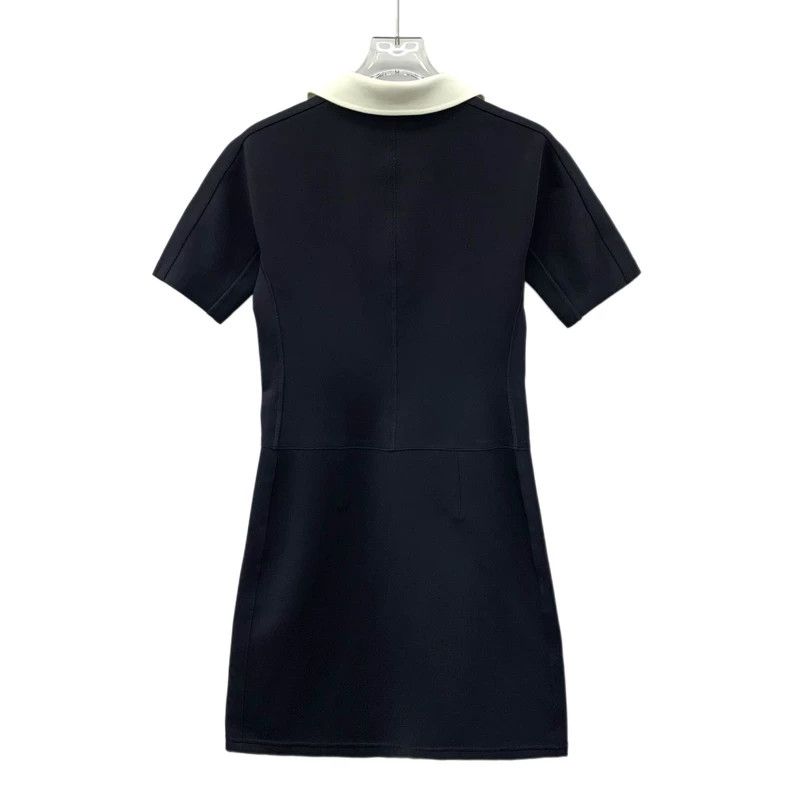Louis Vuitton Louis Vuitton 24 Black Doll Neck Half Zipper Short Sleeve Size XS / US 0-2 / IT 36-38 - 2 Thumbnail
