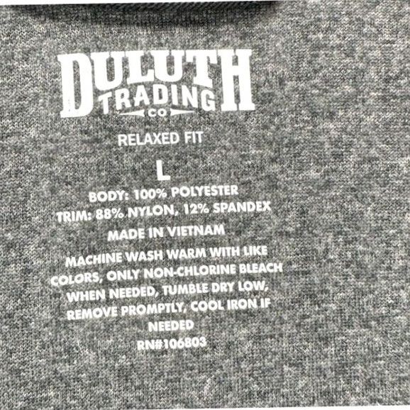 Duluth Trading Company Duluth Trading Co. Vest Mens Large Grey Relaxed Fit Full Zip Sleeveless Pockets Vest Gray Full Zip Mens Large Size US L / EU 52-54 / 3 - 4 Thumbnail