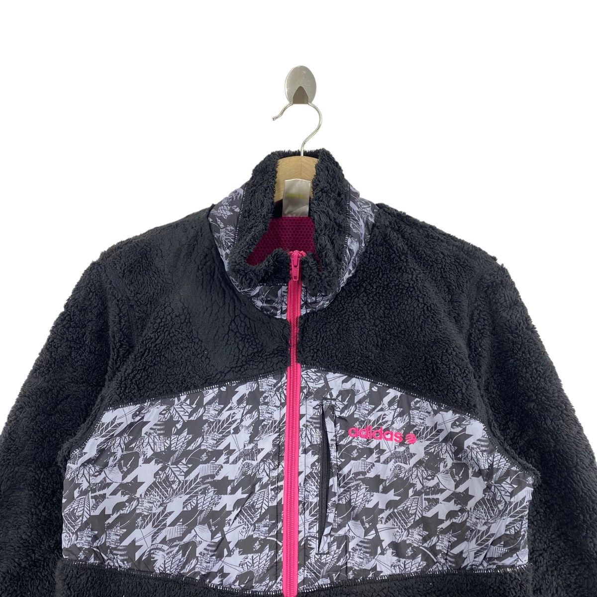 Adidas ADIDAS NEO Sportswear Deep Pile Sherpa Light Jacket Size US M / EU 48-50 / 2 - 2 Thumbnail