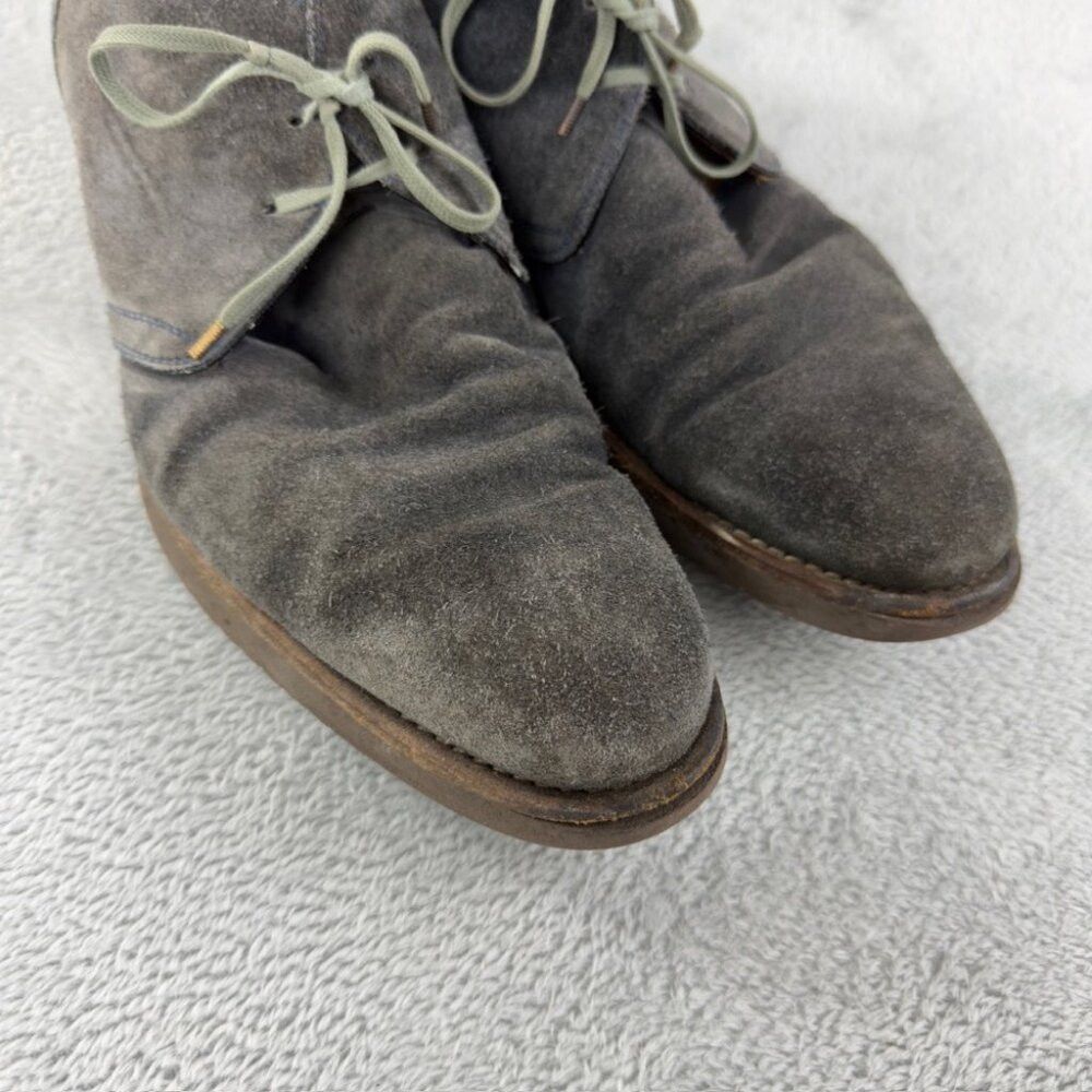 Isaia Isaia Napoli Grey Suede Leather Ankle Shoes Men’s Size 12 U Size US 12 / EU 45 - 9 Thumbnail