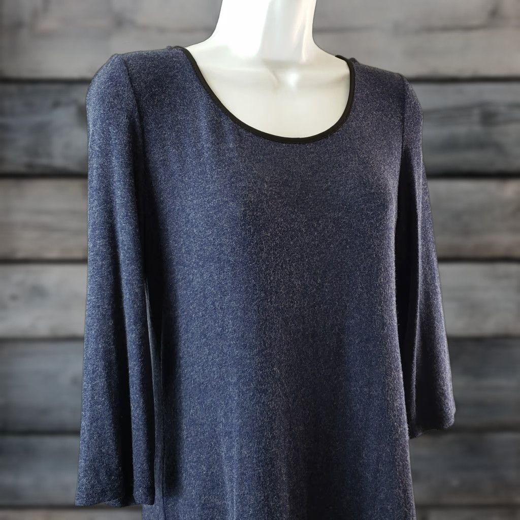 Joseph Ribkoff Joseph Ribkoff Women Tunic Top Blue 3/4 Sleeve Zip Back Size 4 Blouse Dressy Womens Size S / US 4 / IT 40 - 1 Thumbnail