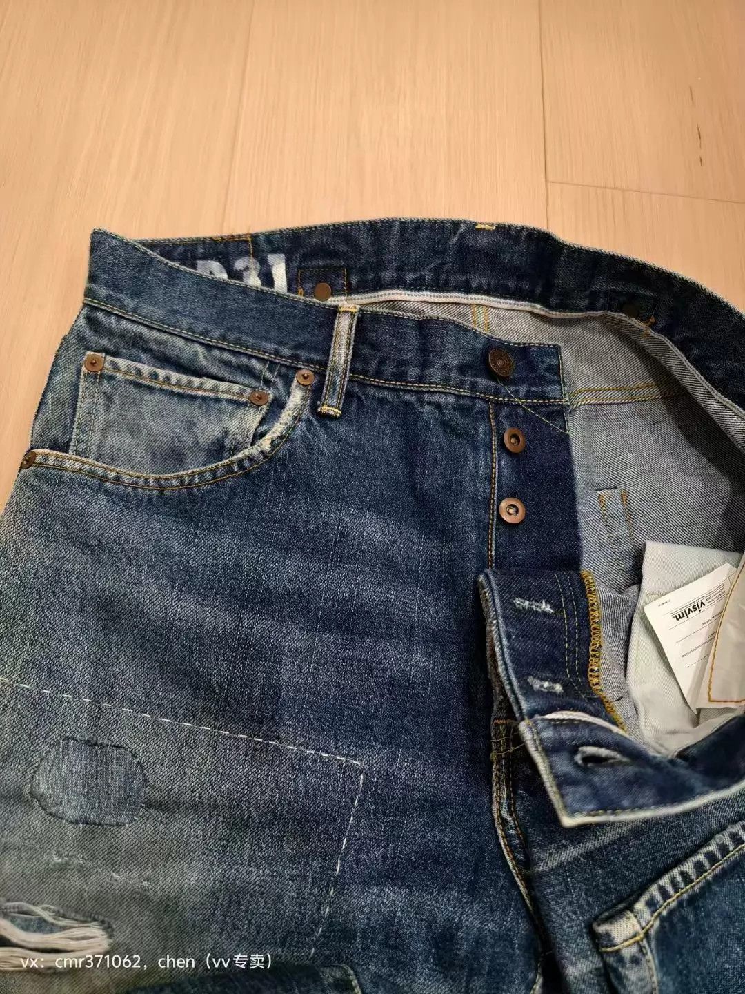 Visvim VISVIM D31 Jeans 16w34l30 Rare Selvedge Washed Distressed Size US 34 / EU 50 - 5 Thumbnail