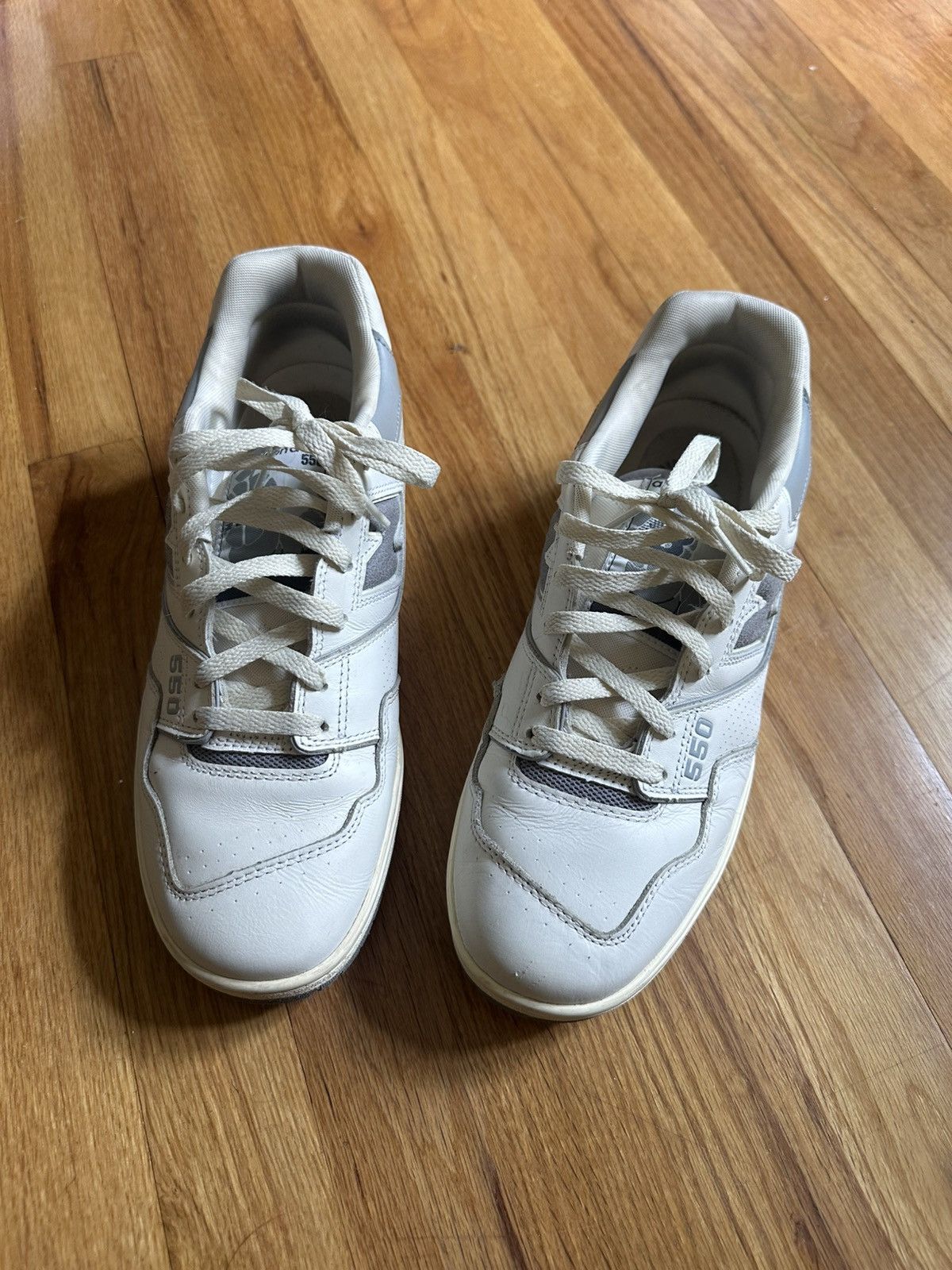 Aime Leon Dore × New Balance Aime Leon Dore/New Balance 550 “White Grey” Size US 10 / EU 43 - 3 Thumbnail
