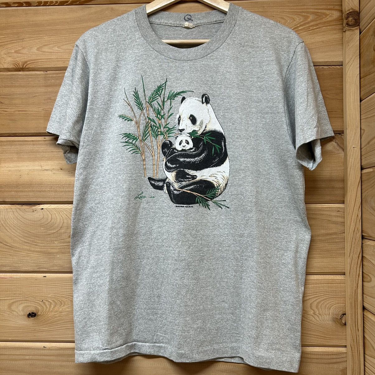 Vintage Vintage 80s Panda Nature Wildlife Graphic T Shirt Size US M / EU 48-50 / 2 - 1 Thumbnail