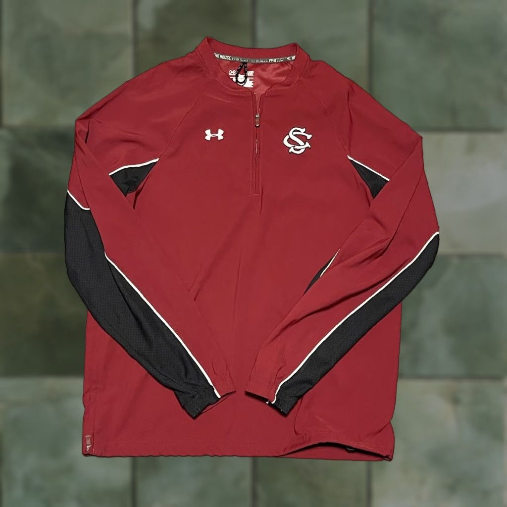 Under Armour Under Armour All Seasons Gear 1/4 Zip Loose Pullover Jacket Men Small Red Size US S / EU 44-46 / 1 - 1 Thumbnail