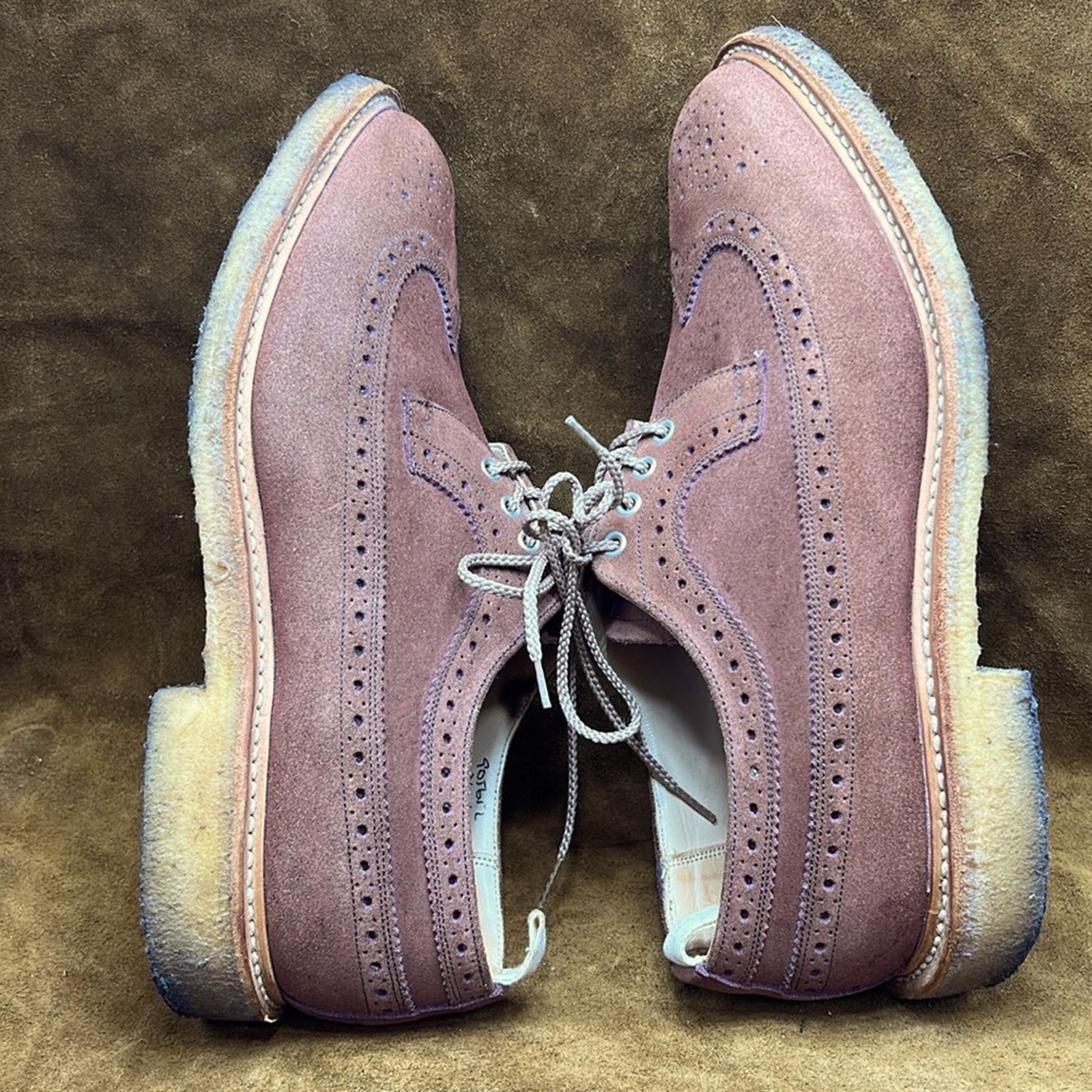 Other End Hunting CO. By Trickers Suede Wingtip Shoes Size US 11 / EU 44 - 10 Thumbnail