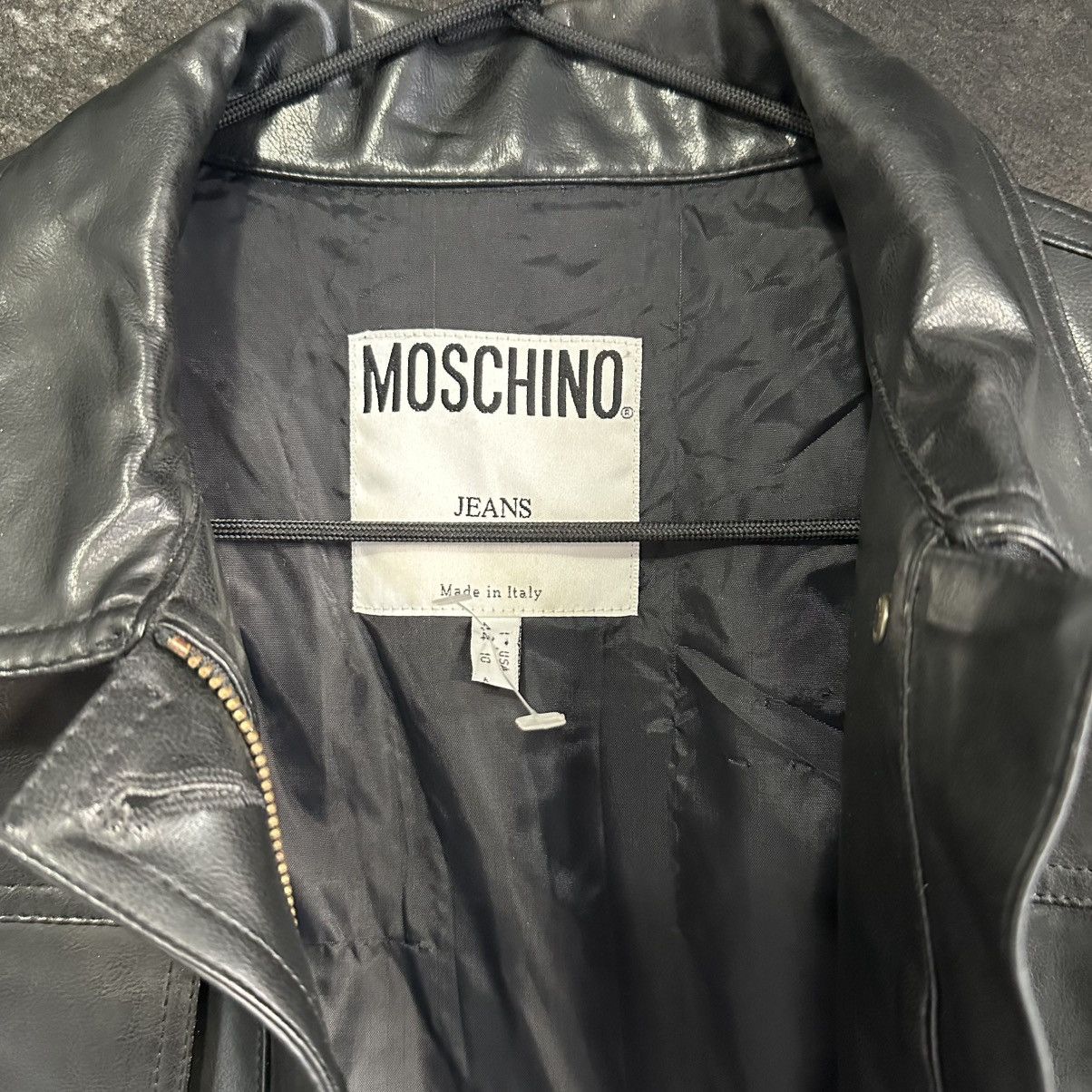 Moschino Moschino Vintage Leather Jacket Made In Italy Size M / US 6-8 / IT 42-44 - 11 Thumbnail