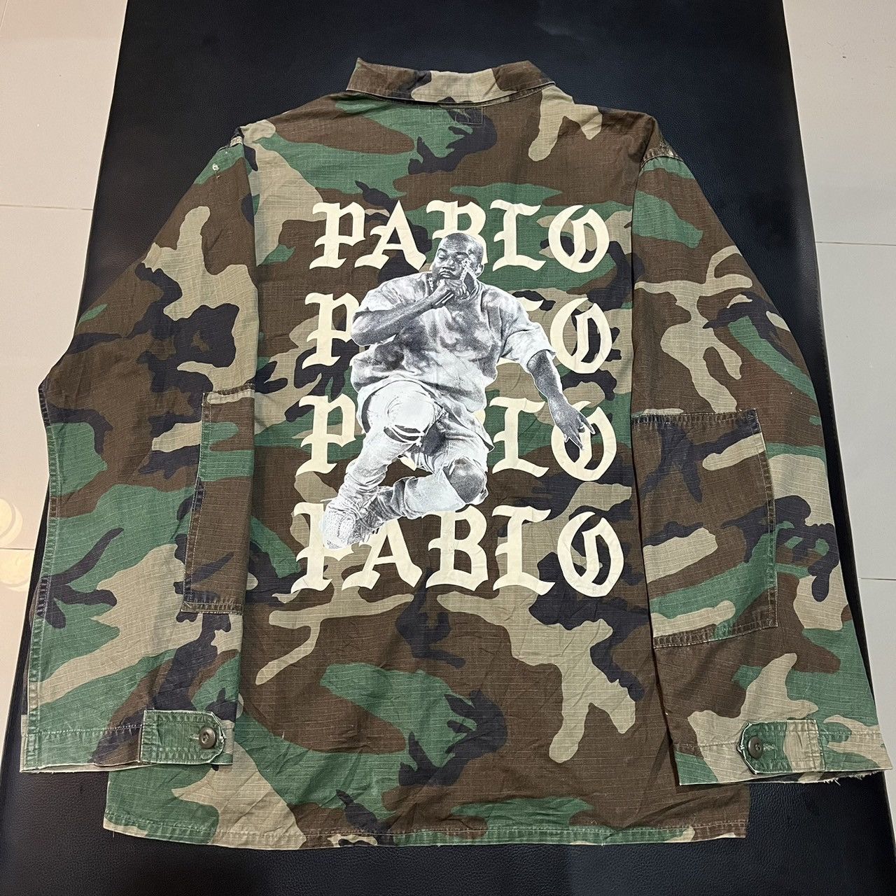 Kanye West Kanye West Life Of Pablo Military Camo Jacket Tour Merch Size US XL / EU 56 / 4 - 3 Thumbnail