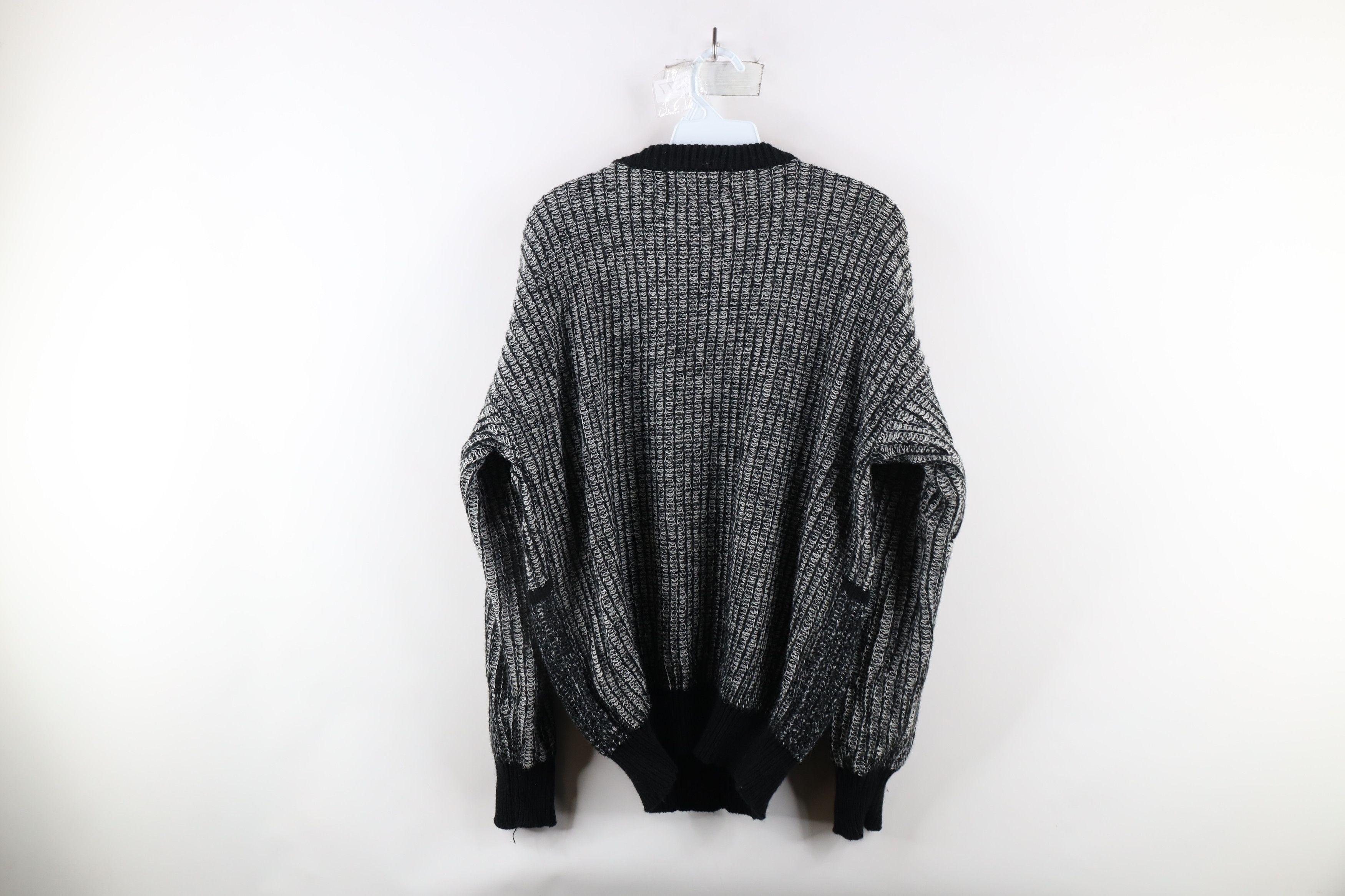 Vintage Vintage 90s Coogi Style Striped Chunky Ribbed Knit Sweater Size US L / EU 52-54 / 3 - 5 Thumbnail