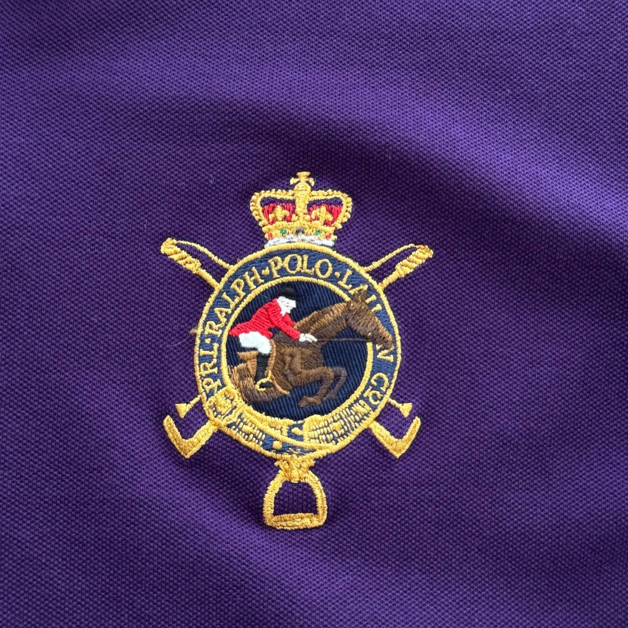 Polo Ralph Lauren × Vintage Polo Ralph Lauren Vintage Big Logo Polo T-Shirt Size L / US 10 / IT 46 - 5 Thumbnail