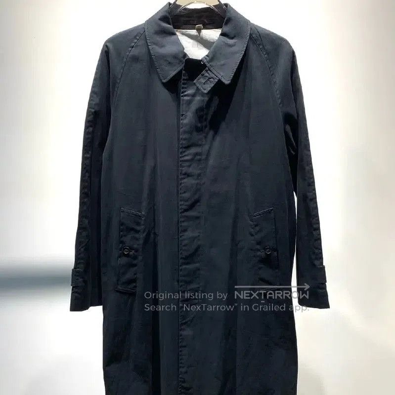 Burberry Burberry Black Cotton Men's Overcoat. Size US M / EU 48-50 / 2 - 1 Thumbnail