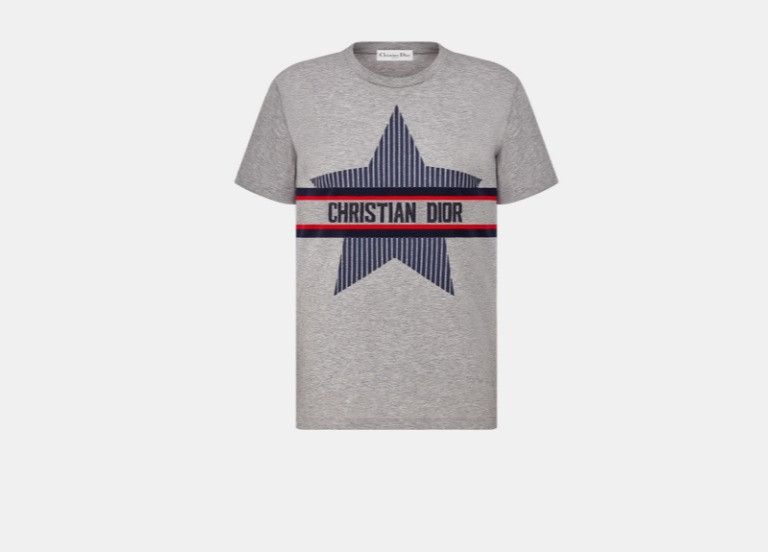 Dior o1w1db10425 143T04A T-Shirt in Grey Size M / US 6-8 / IT 42-44 - 1 Thumbnail