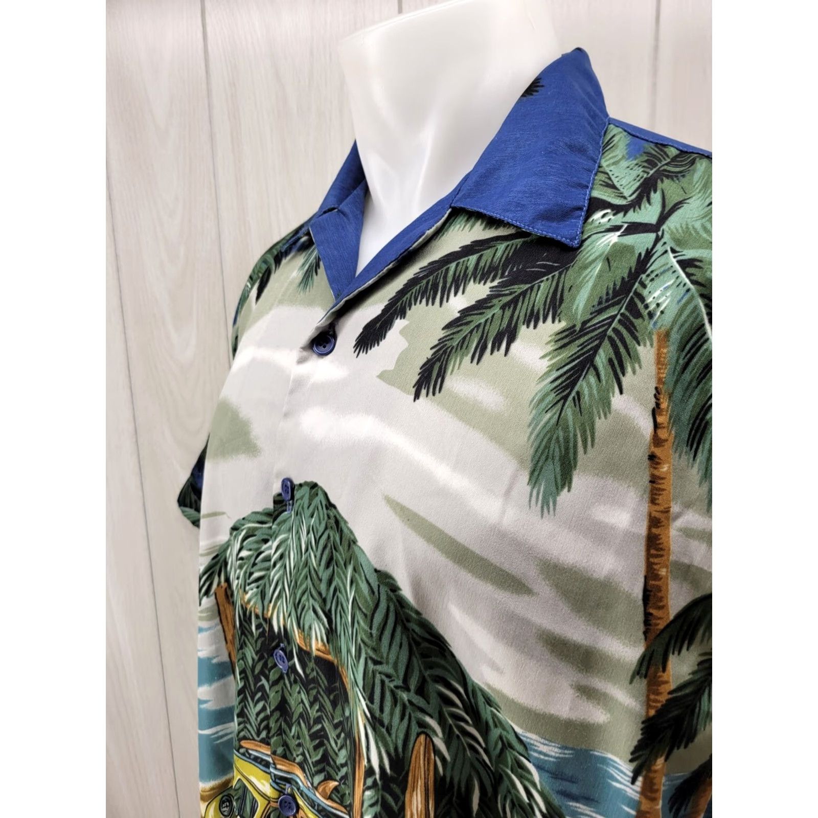 Vintage Ferugini Hawaii Surf Shirt Mens XL Woodie Palm Tree Beach Button-Up Hawaiian Party Casual Size US XL / EU 56 / 4 - 4 Thumbnail