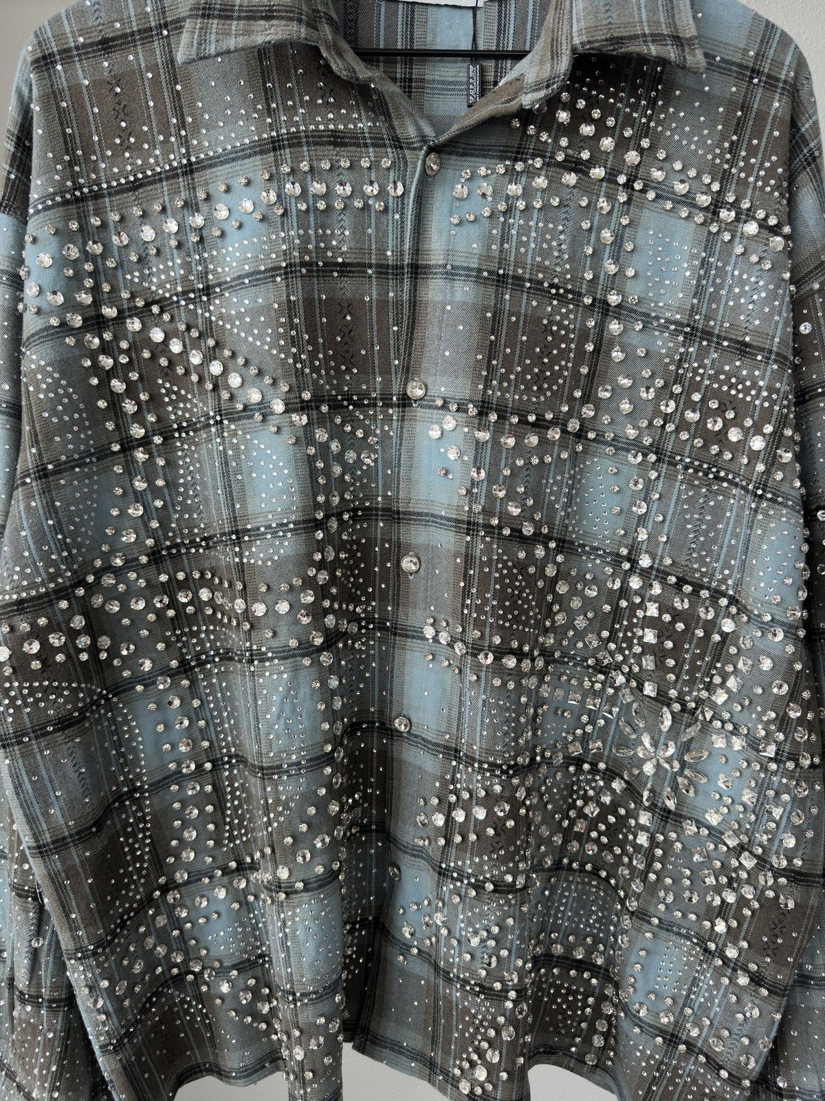 Vale Vale Ocean Flannel Rhinestone Turquoise Size US XXL / EU 58 / 5 - 3 Thumbnail