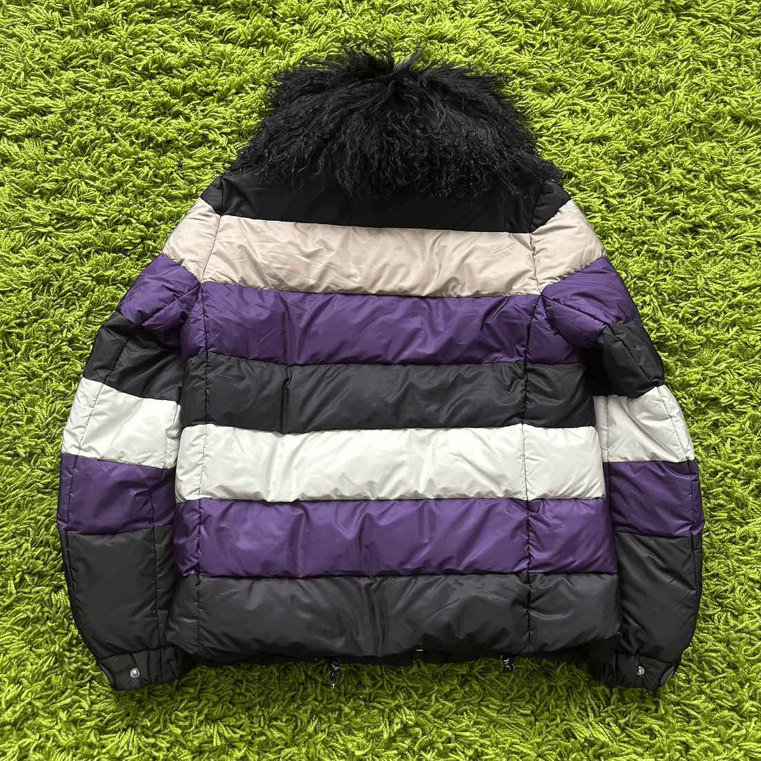 Prada FW2014 Mongolian Sheep Collar Colorblock Puffer Size US S / EU 44-46 / 1 - 7 Thumbnail