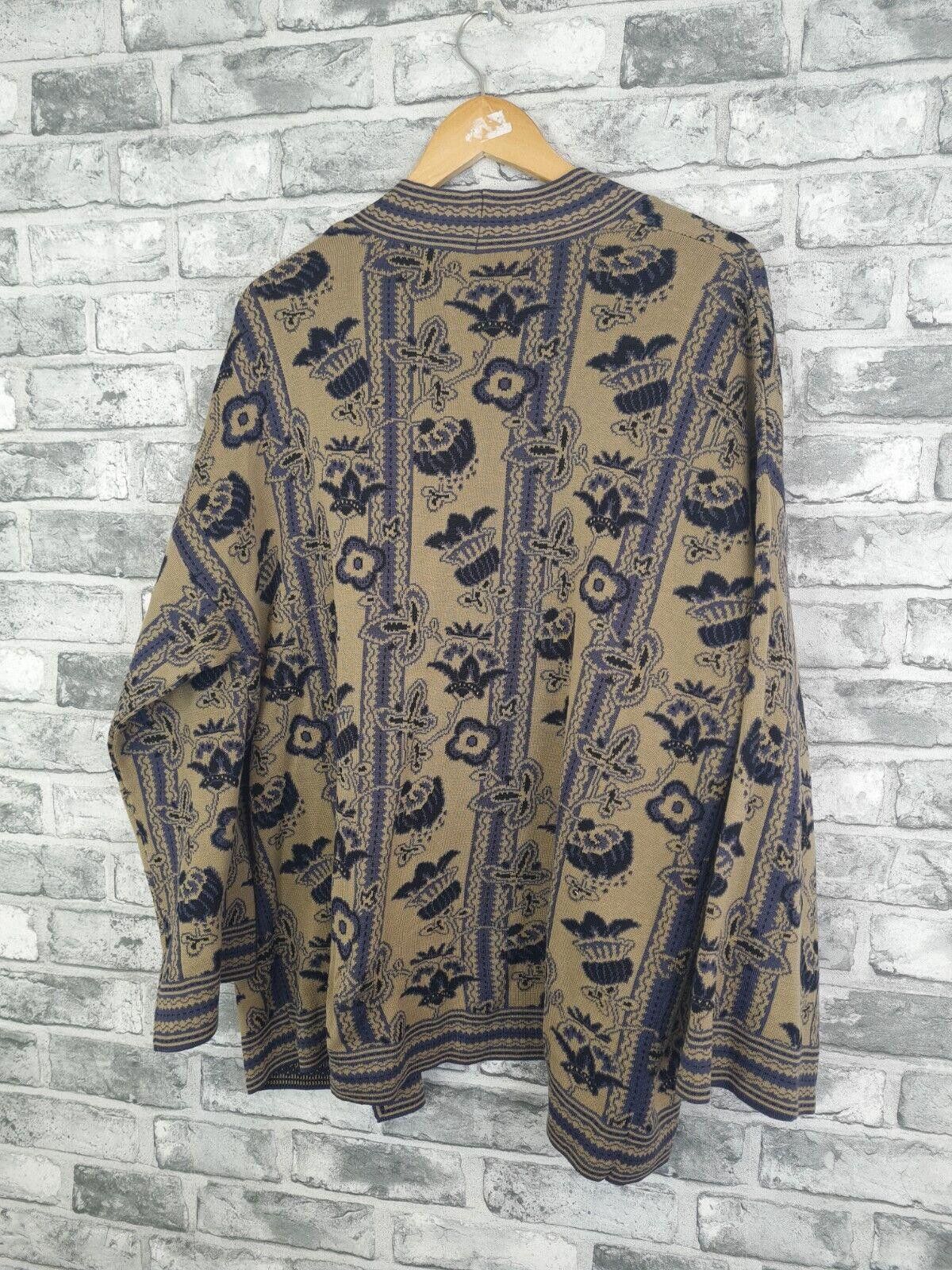 Designer Peruvian Connection Cardigan Size Medium Fit 12 14 Size M / US 6-8 / IT 42-44 - 6 Thumbnail