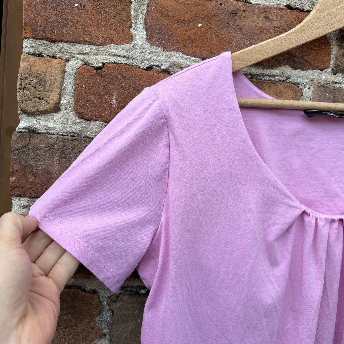 Weekend Max Mara Max Mara Weekend Pink T-Shirt Basic Blank Designer Size M / US 6-8 / IT 42-44 - 7 Thumbnail